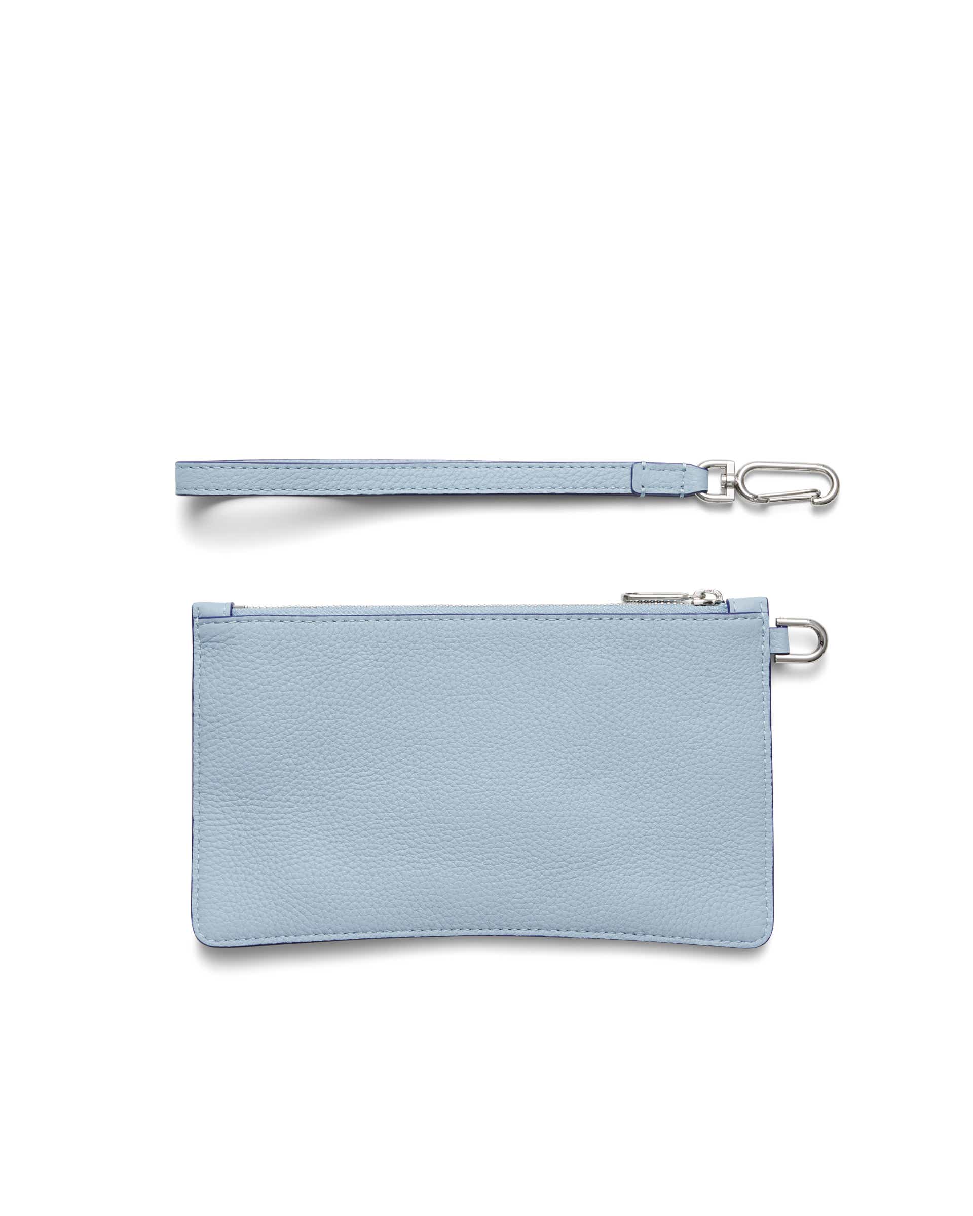 ECCO Wristlet Soft Pebbled レザーポーチ - ブルー - Back