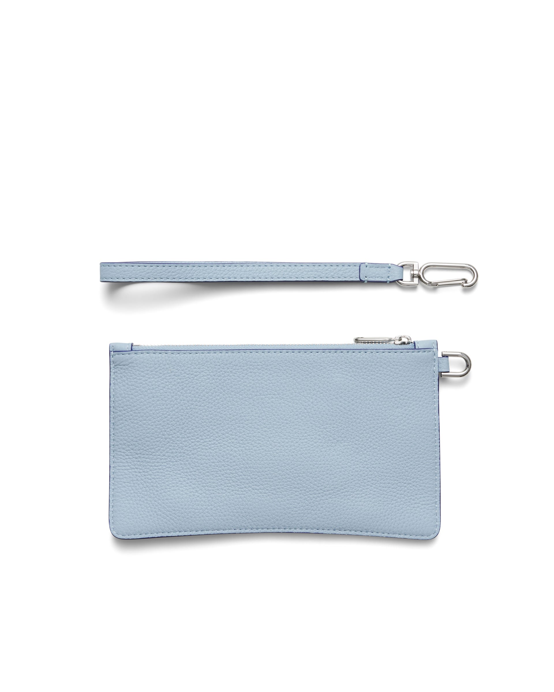 ECCO Wristlet Soft Pebbled レザーポーチ - ブルー - Back