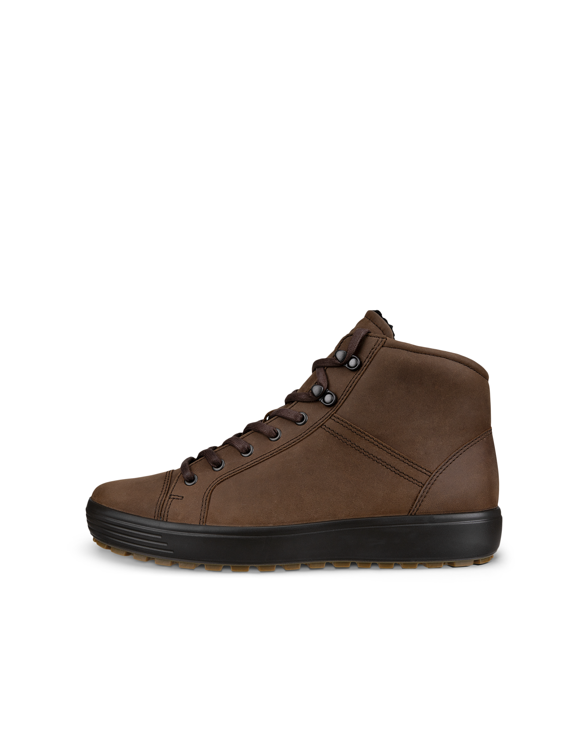 Men's ECCO® Soft 7 Tred II Nubuck Mid-Cut Boot | Black