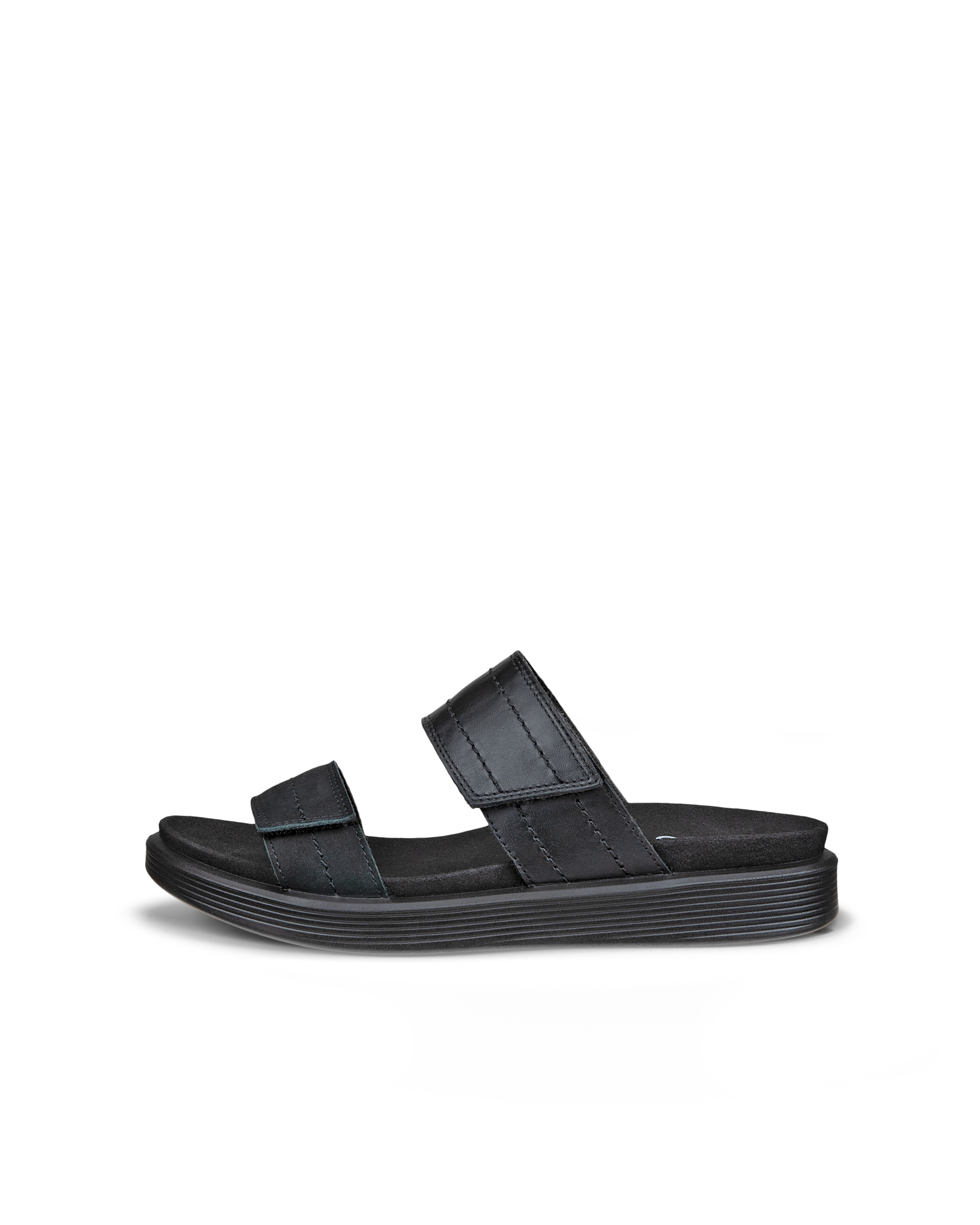 Women's ECCO® Cozmo Leather Two Strap Sandal | Black Women's ECCO® Cozmo Leather Two Strap Sandal | Black