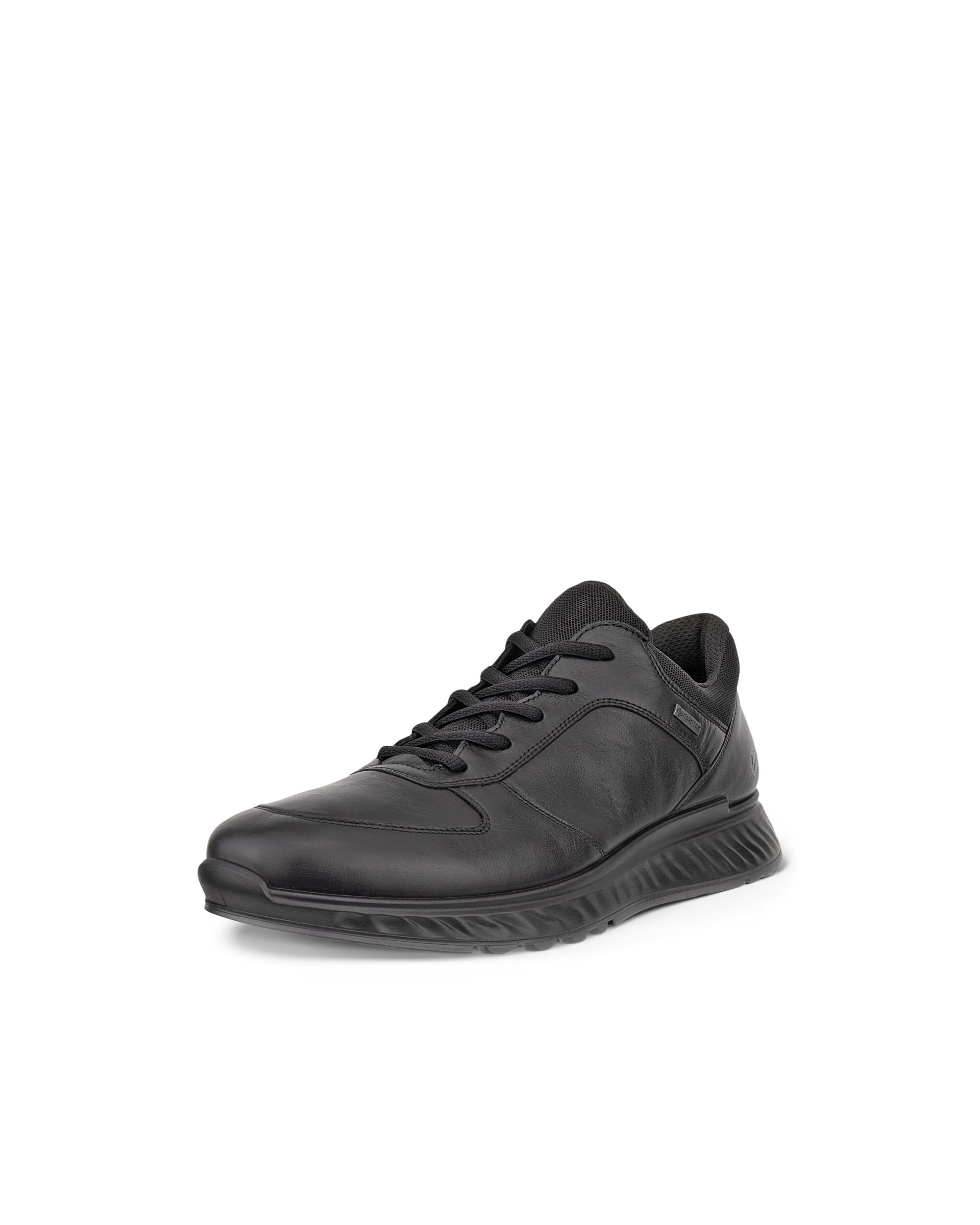 Men's ECCO® Exostride Leather Gore-Tex Outdoor Trainer - Black - Main