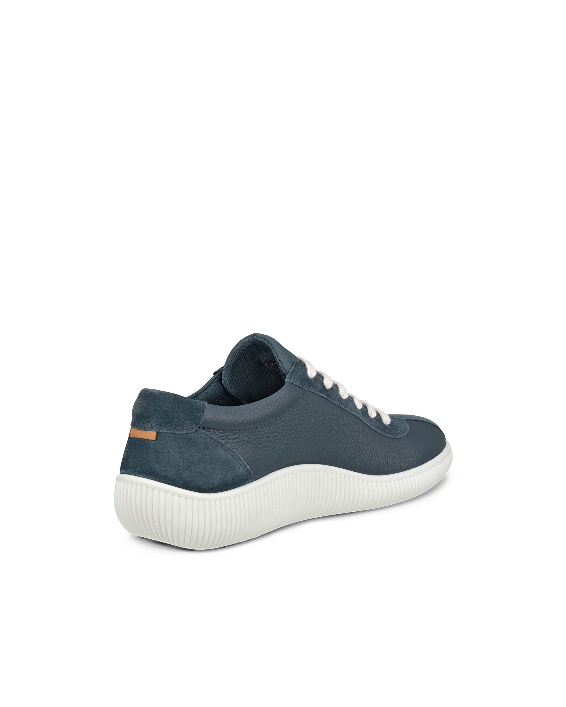 ECCO® Soft Zero Herren Ledersneaker - Blau - Back