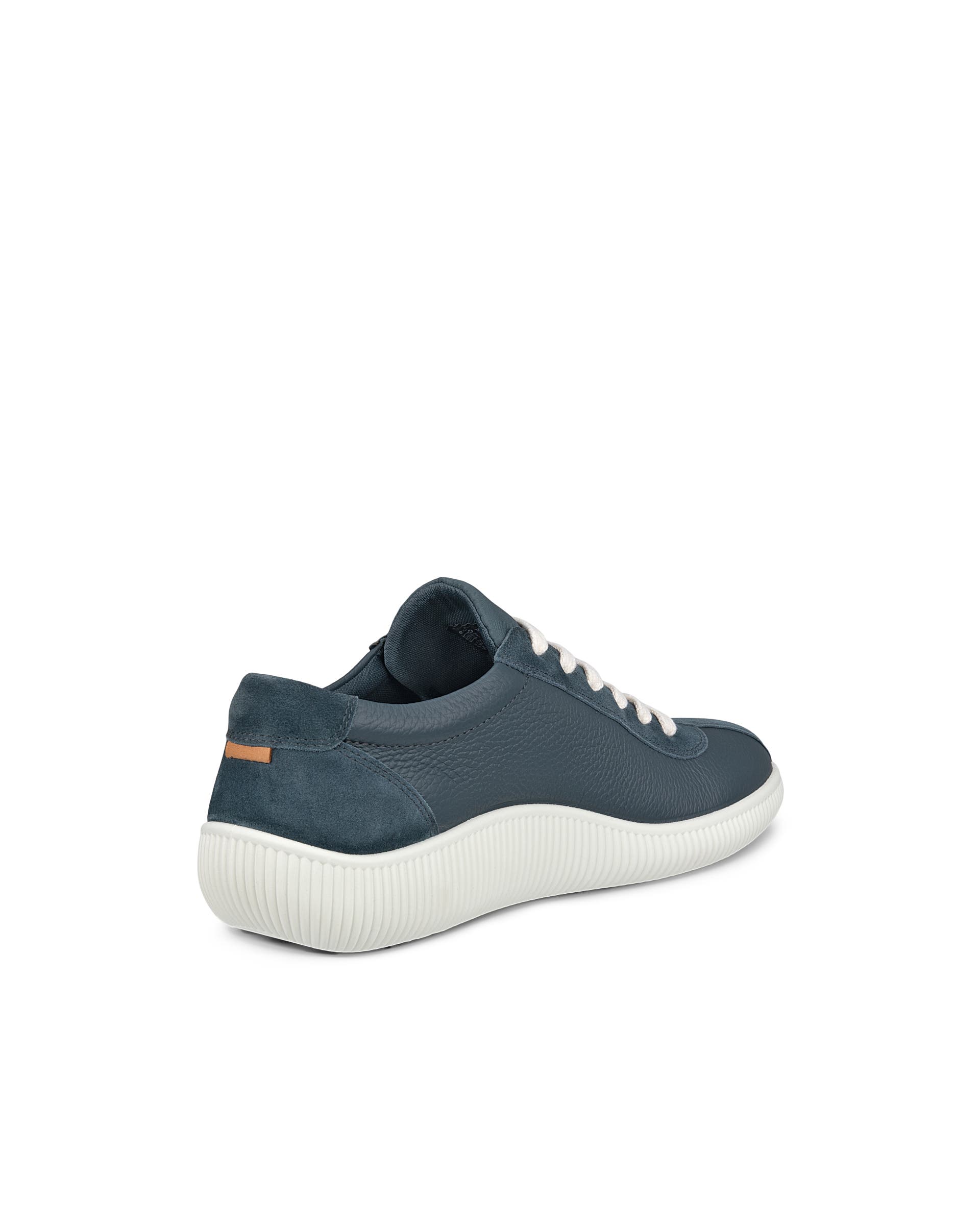 ECCO® Soft Zero Herren Ledersneaker - Blau - Back