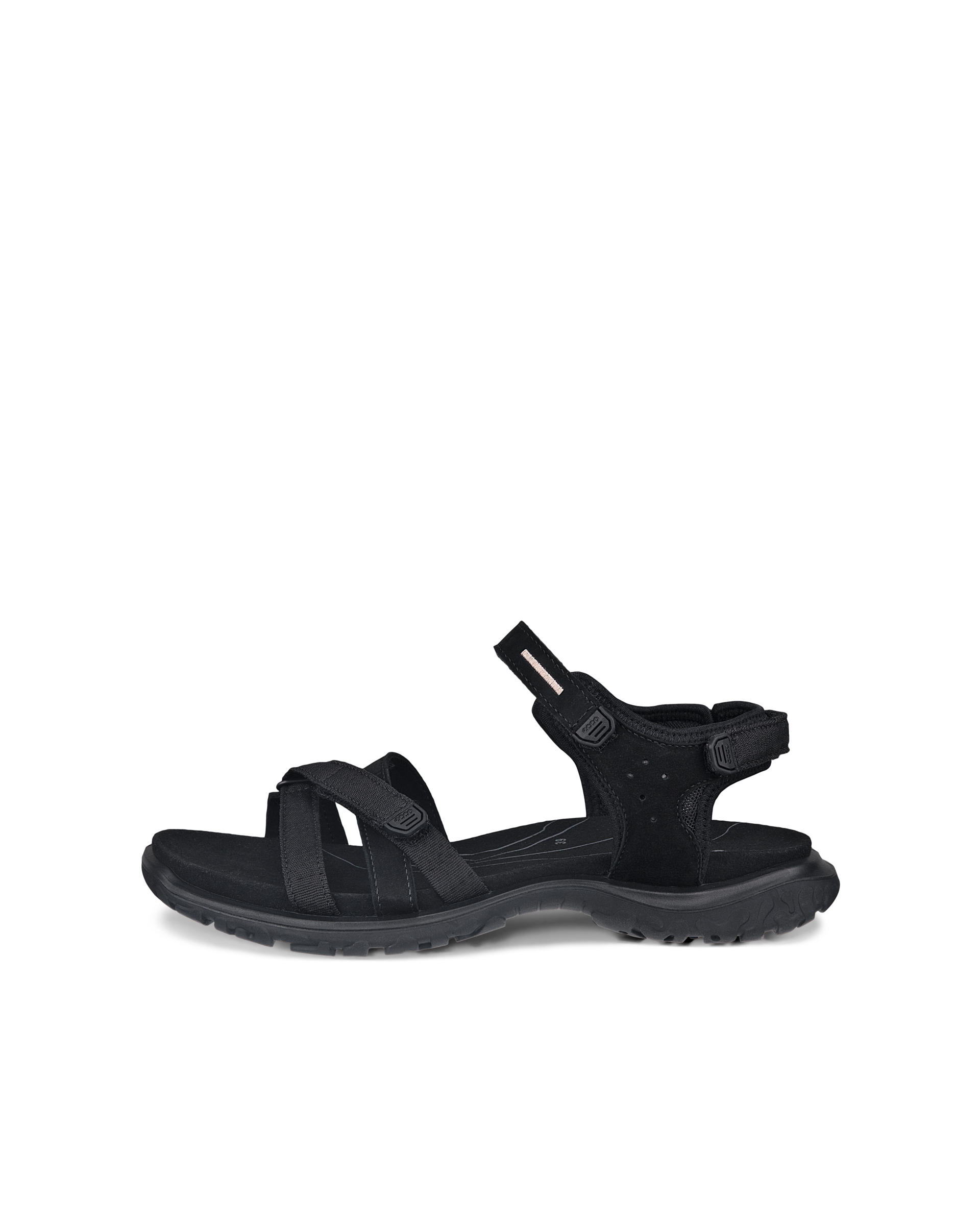 ECCO® Offroad Roam női kétpántos nubukbőr szandál - Fekete - Outside