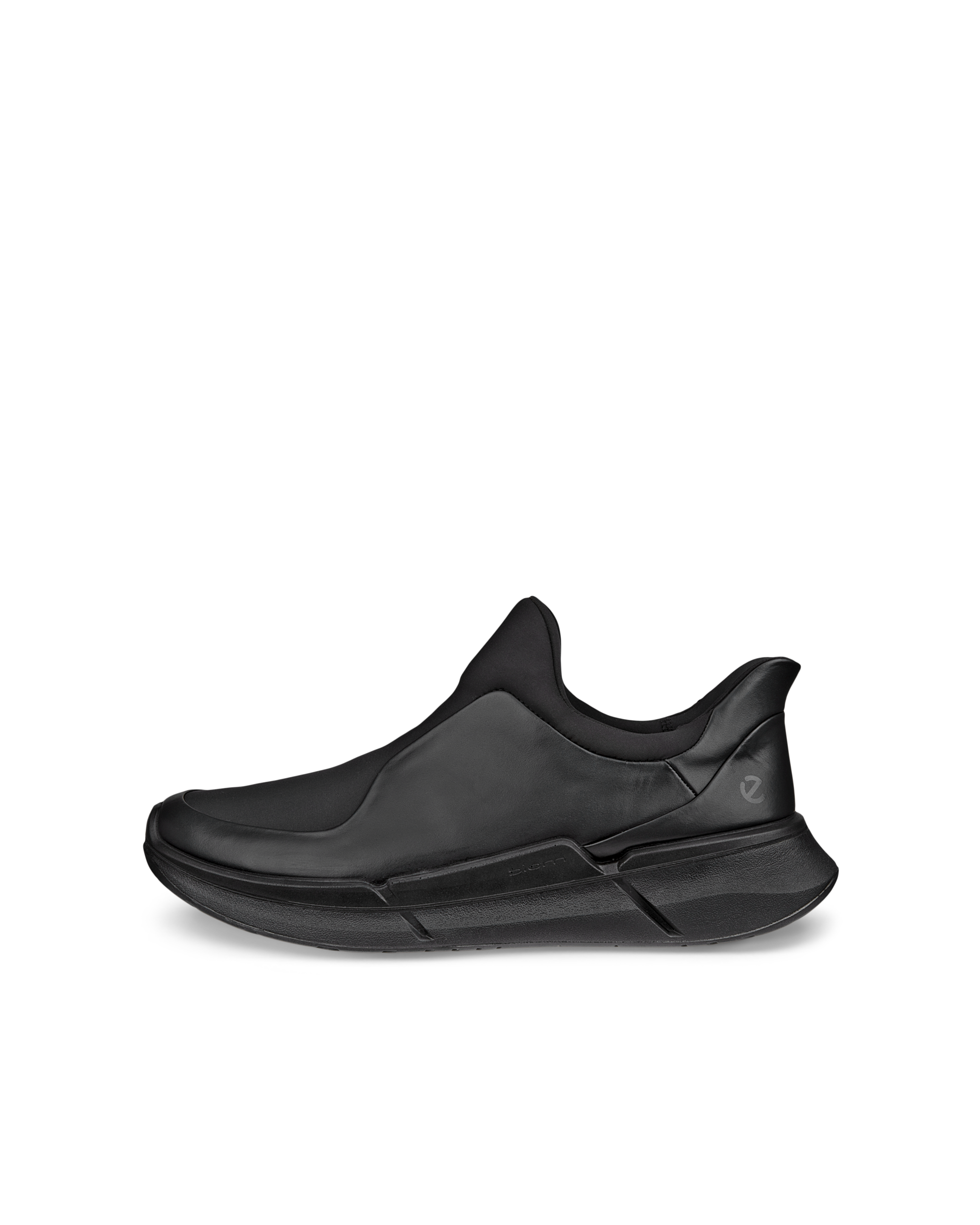 Men's ECCO® Biom 2.0 Leather Slip-On Trainer - Black - Outside