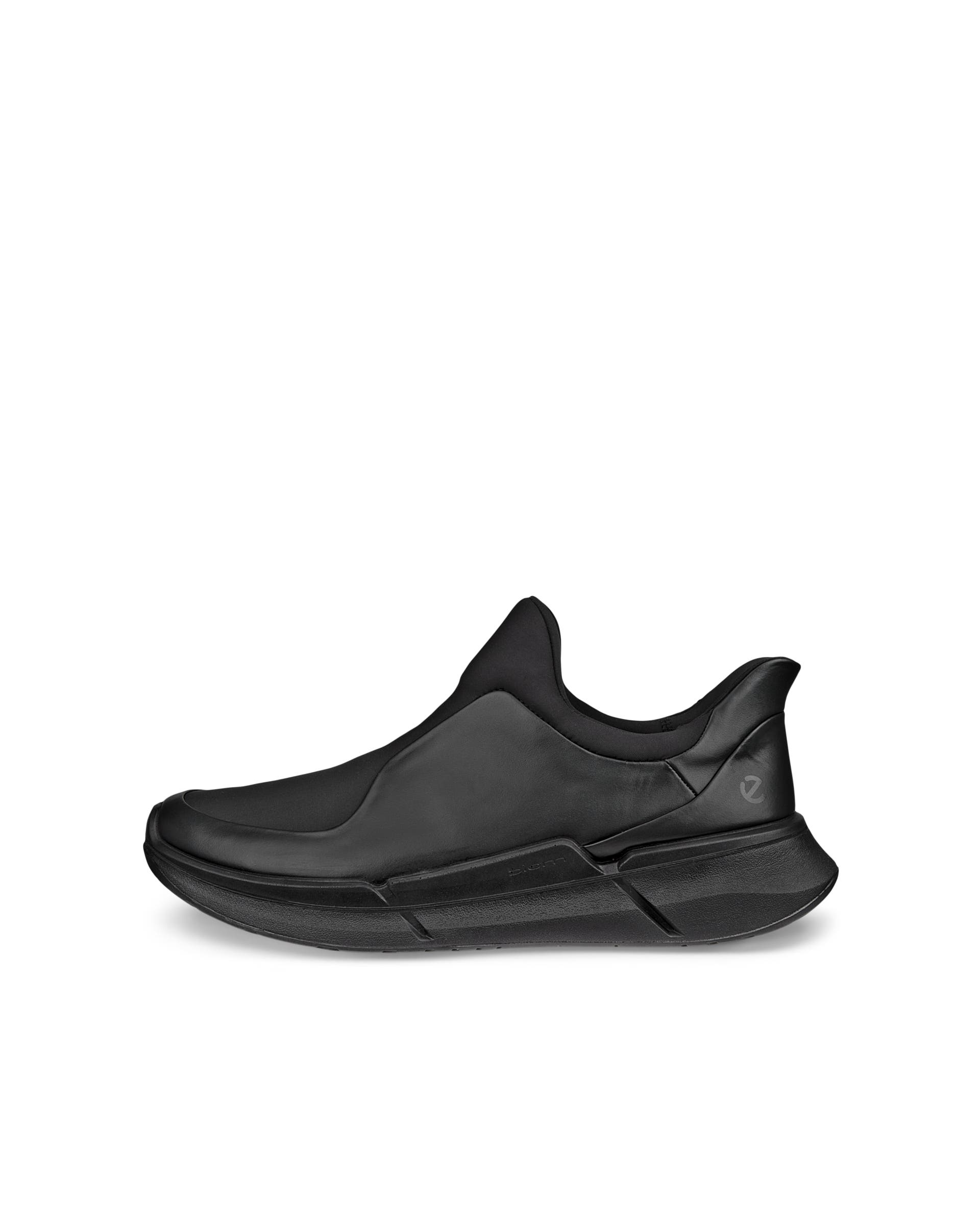 ECCO® Biom 2.0 Heren leren slip-on sneaker - Zwart - Outside