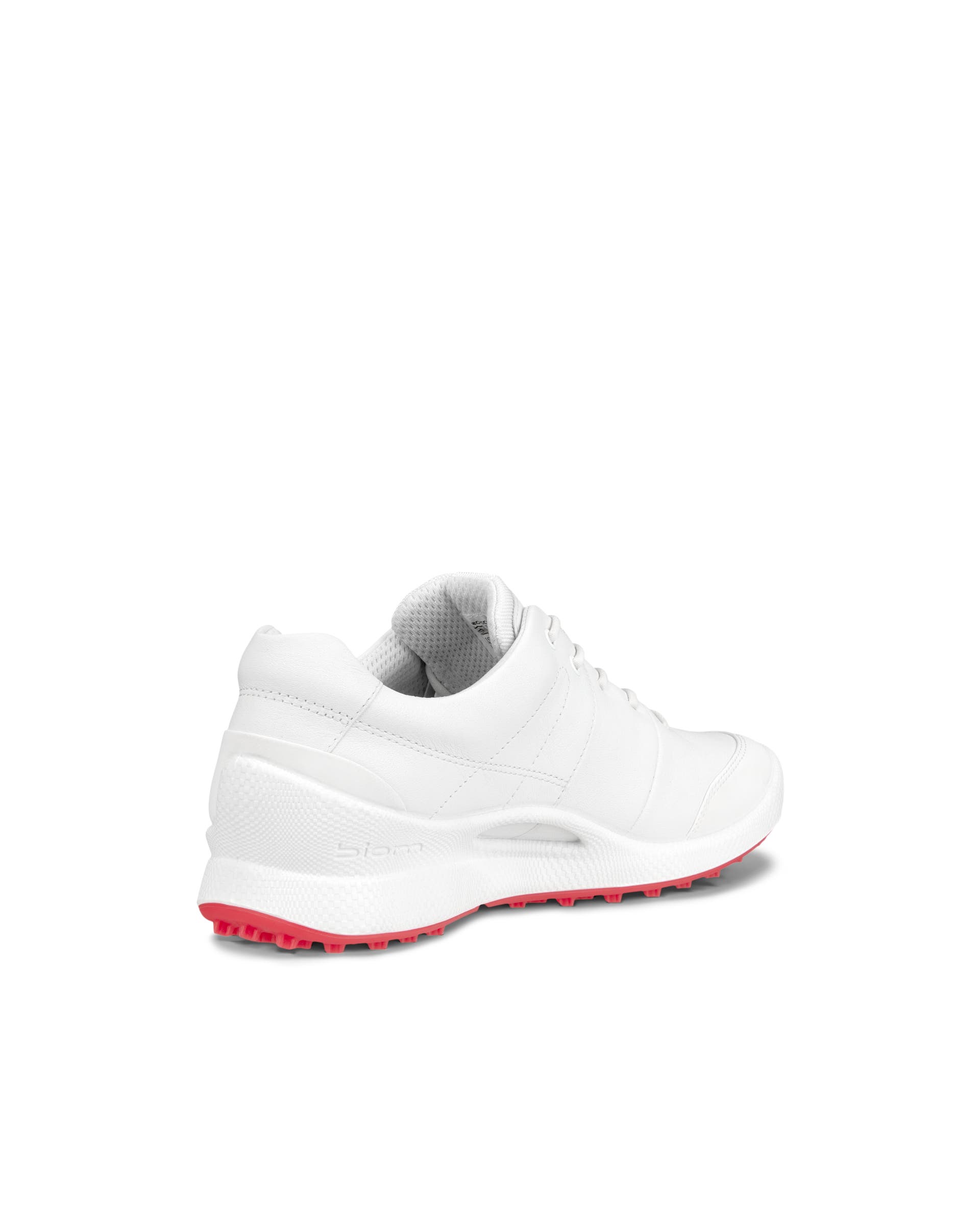 Women's ECCO® Golf Biom Hybrid Leather Golf Shoe - White - Back
