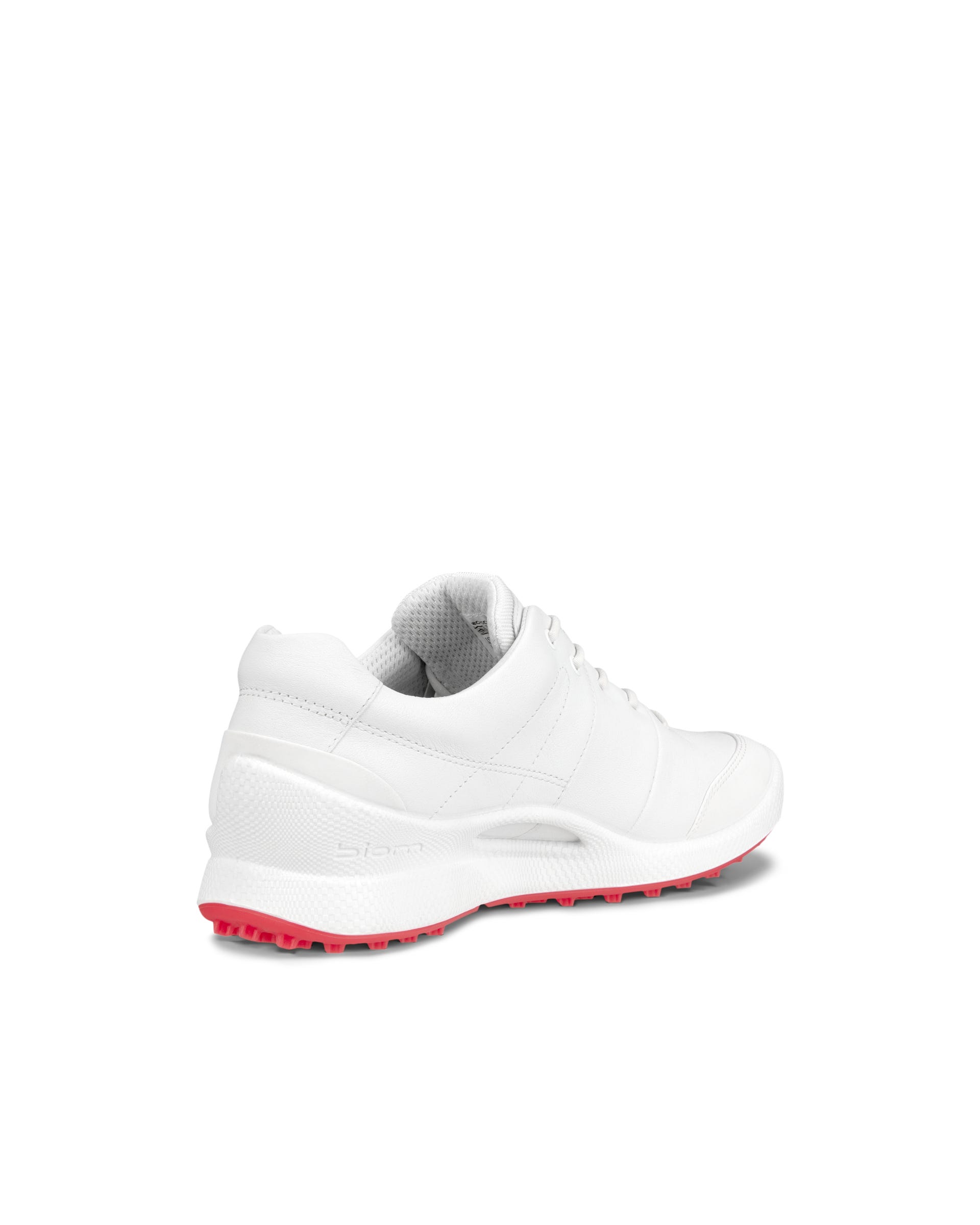 Women's ECCO® Golf Biom Hybrid Leather Golf Shoe - White - Back