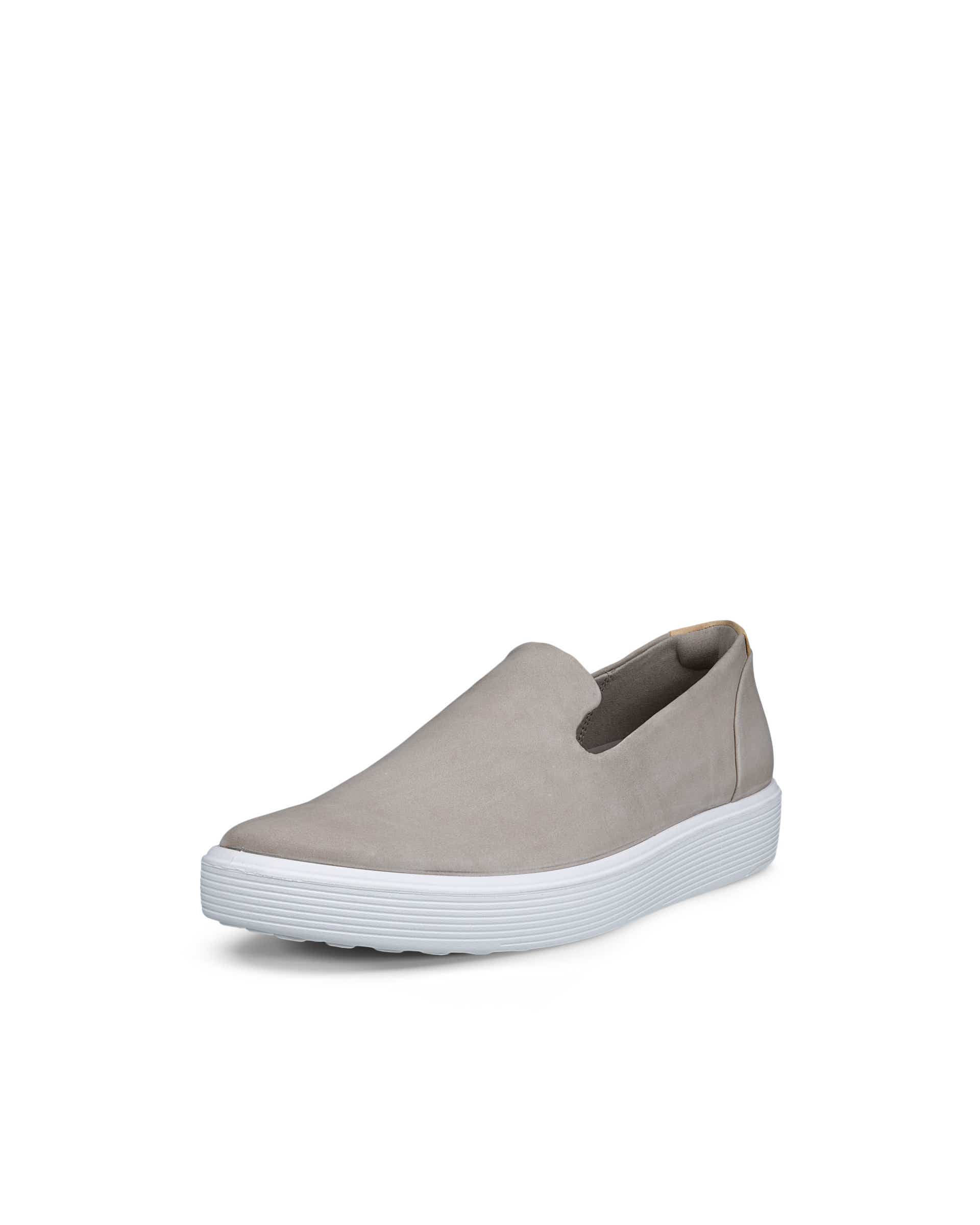 Women's ECCO® Soft 60 Nubuck-Slip-On - Grey - Main