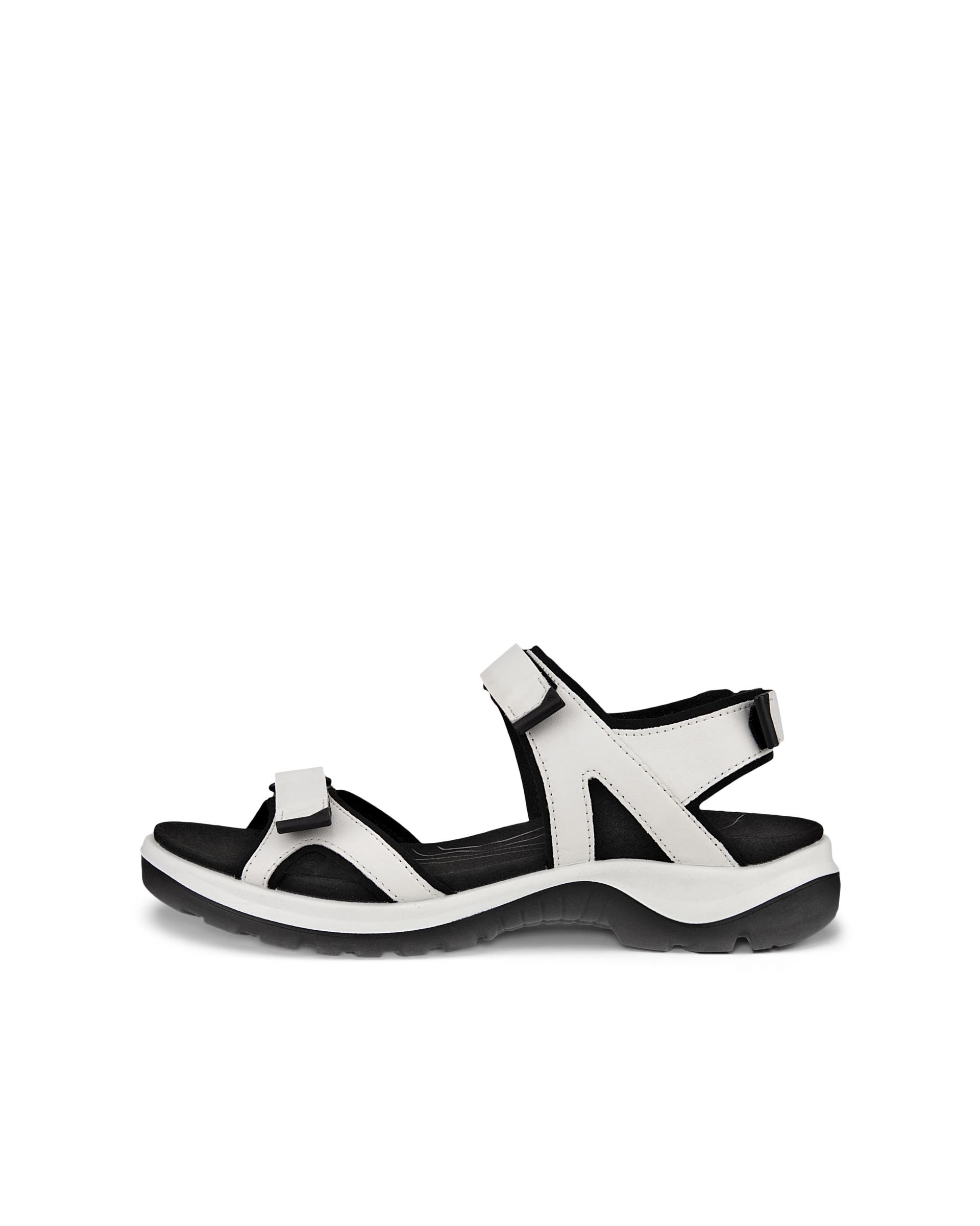 Women's ECCO® Offroad Leather Outdoor Sandal - White - Outside