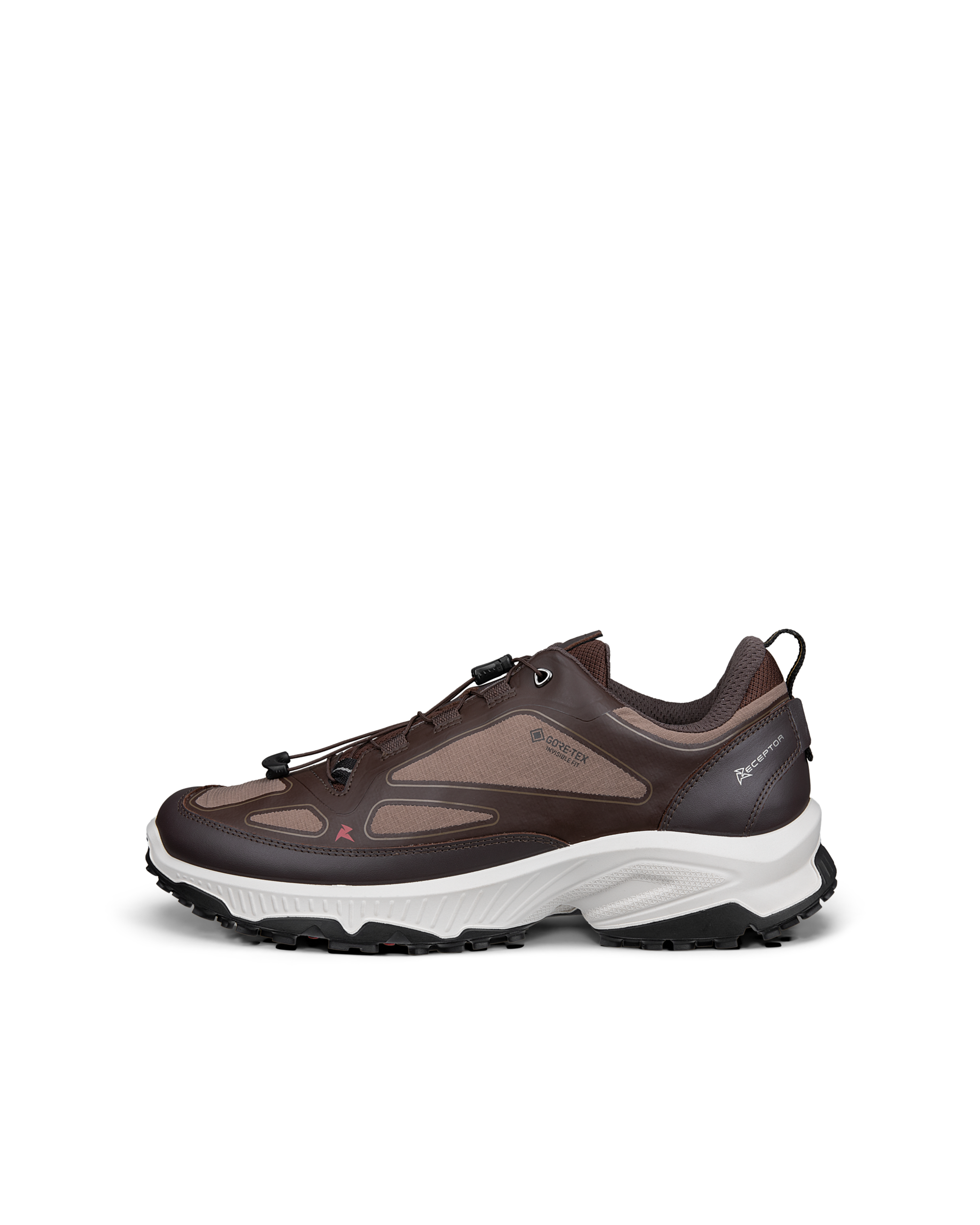 コシティ Women's ECCO® RECEPTOR XP Nubuck Outdoor Waterproof Shoe | Gray