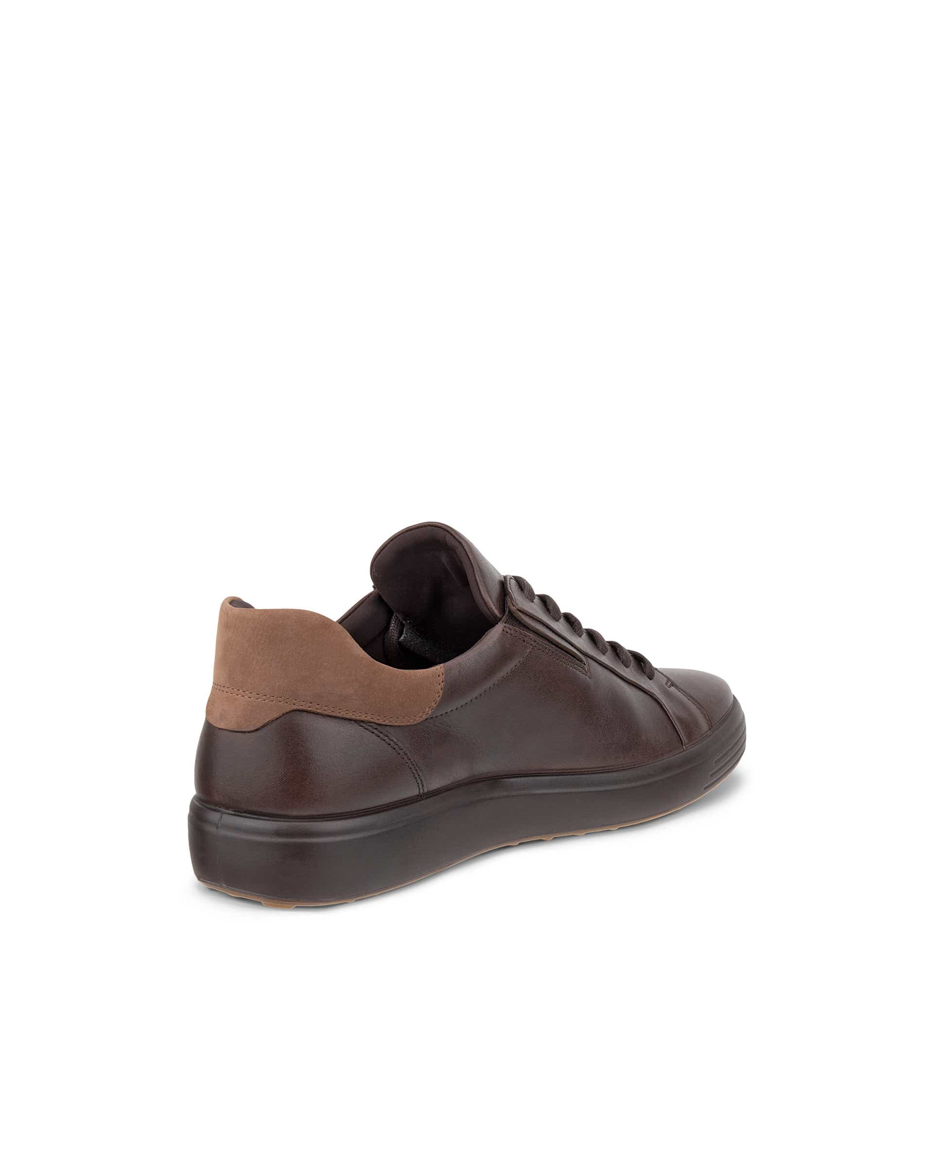 ECCO® SOFT 7 Skinnsneaker herr - Brun - Back