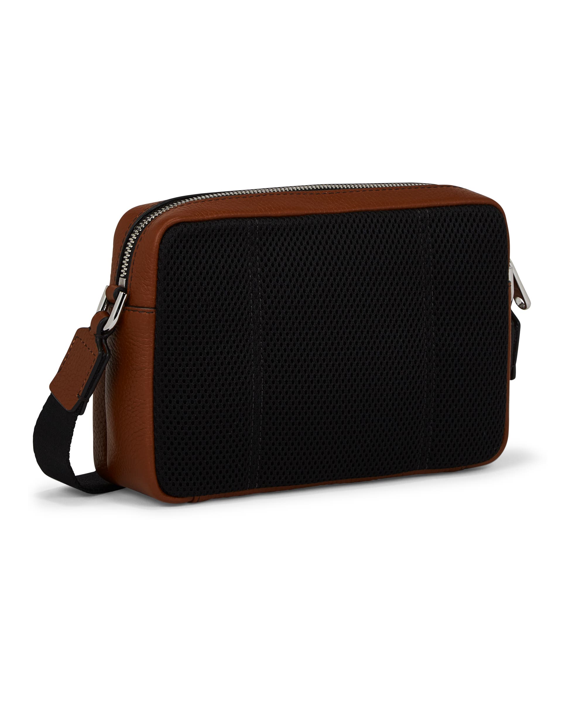 ECCO Camera Bag Pebbled レザーカメラバッグ - ブラウン - Back