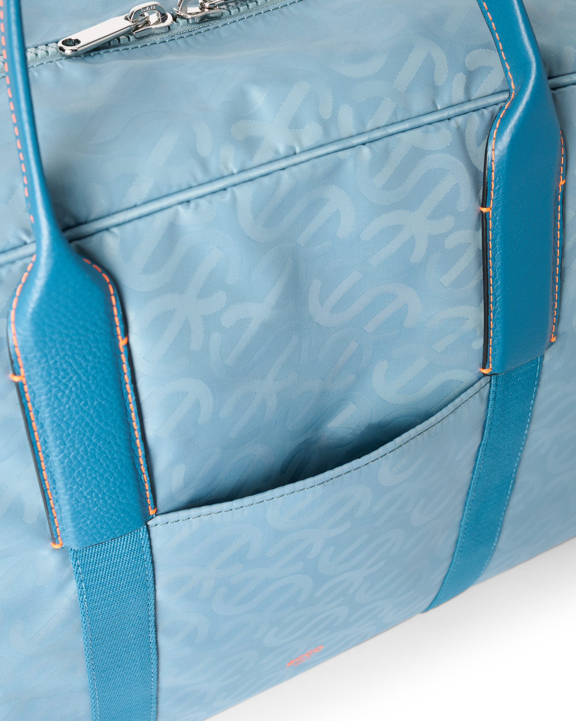 ECCO® GOLF BOSTON E WAVE Leder-Dufflebag - Grau - Detail-1