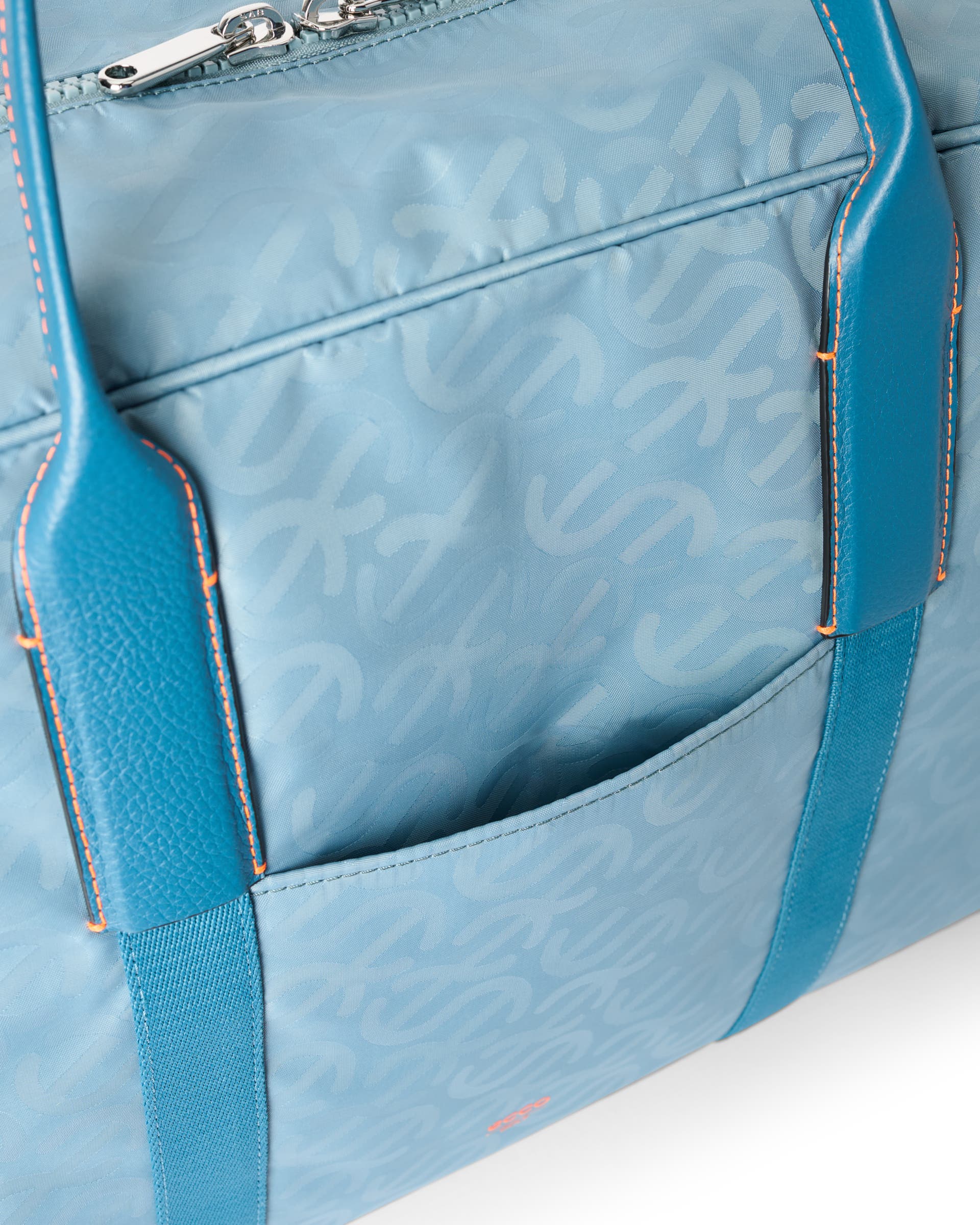 ECCO® GOLF BOSTON E WAVE sac de voyage en cuir - Gris - Detail-1