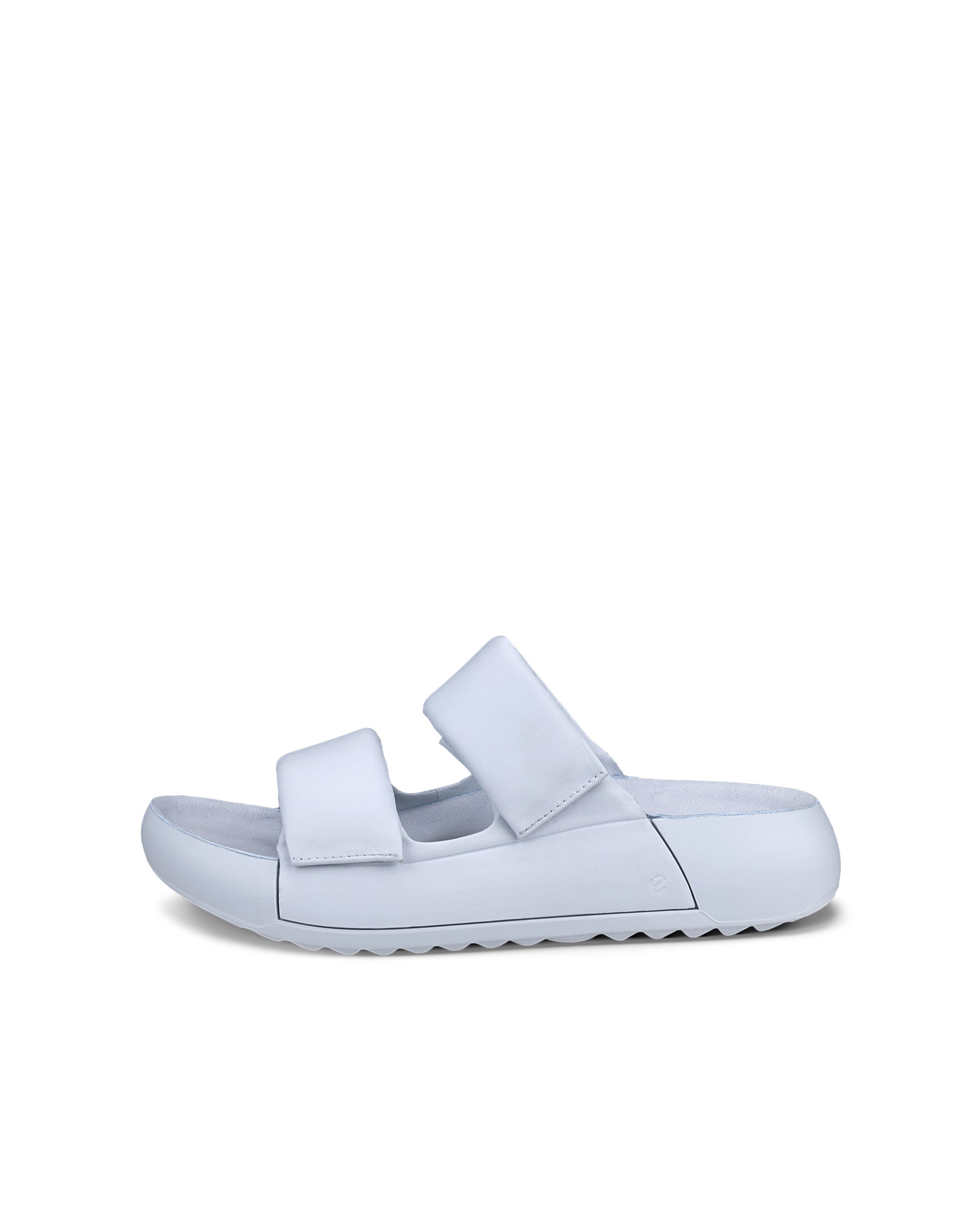 ECCO Cozmo Sandal PF ウィメンズ レザー2ストラップサンダル - ブルー - Outside