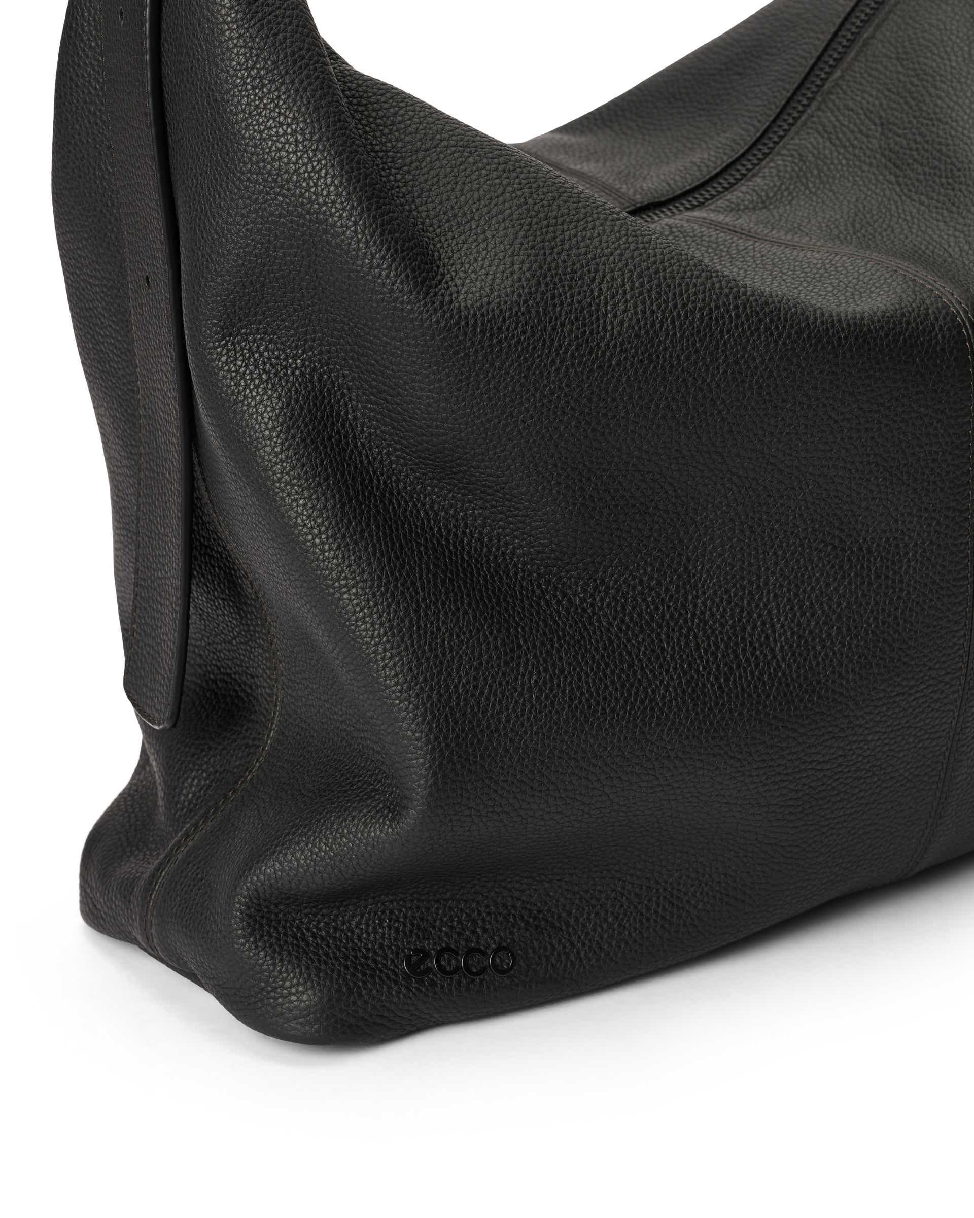 ECCO® Hobo bőr hobo táska - Fekete - Detail-1