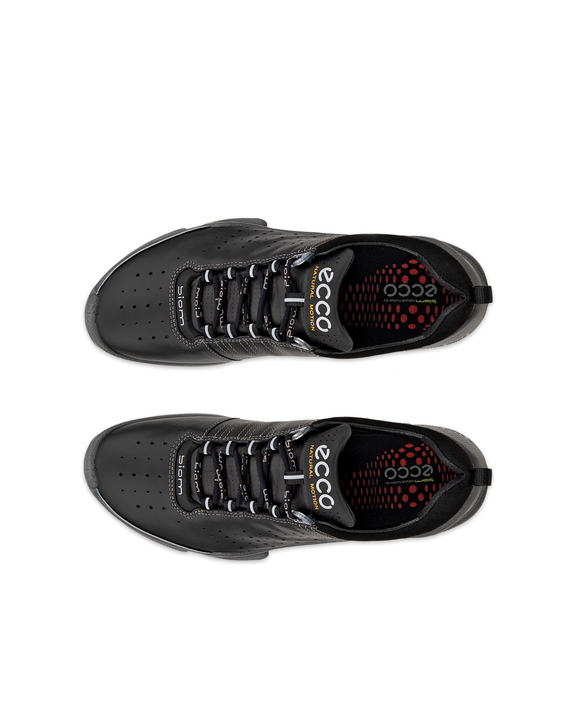 ECCO BIOM C Low ウィメンズ レザースニーカー - ブラック - Top left pair