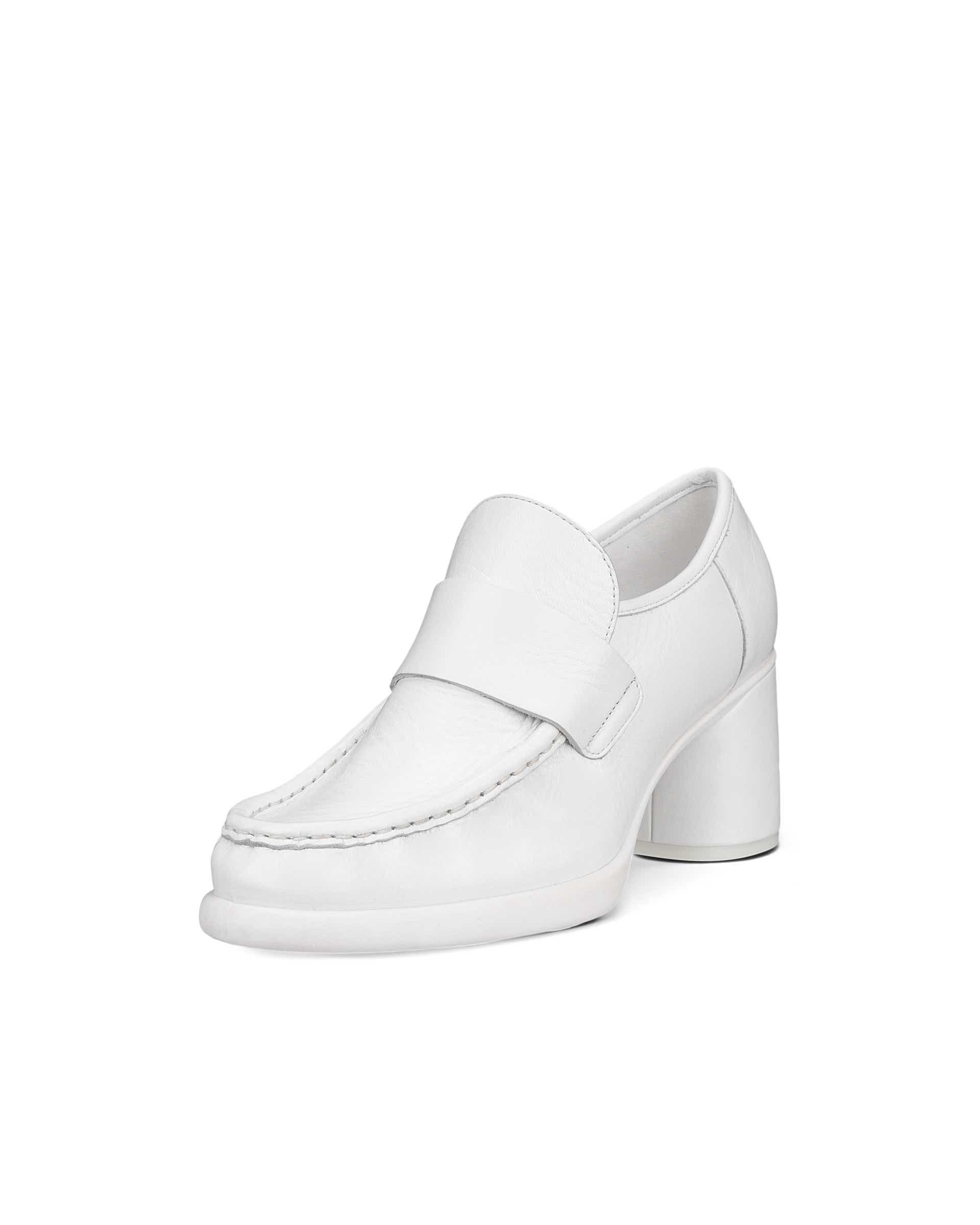 ECCO Sculpted LX 55 ウィメンズ レザーブロックヒール - ホワイト - Main