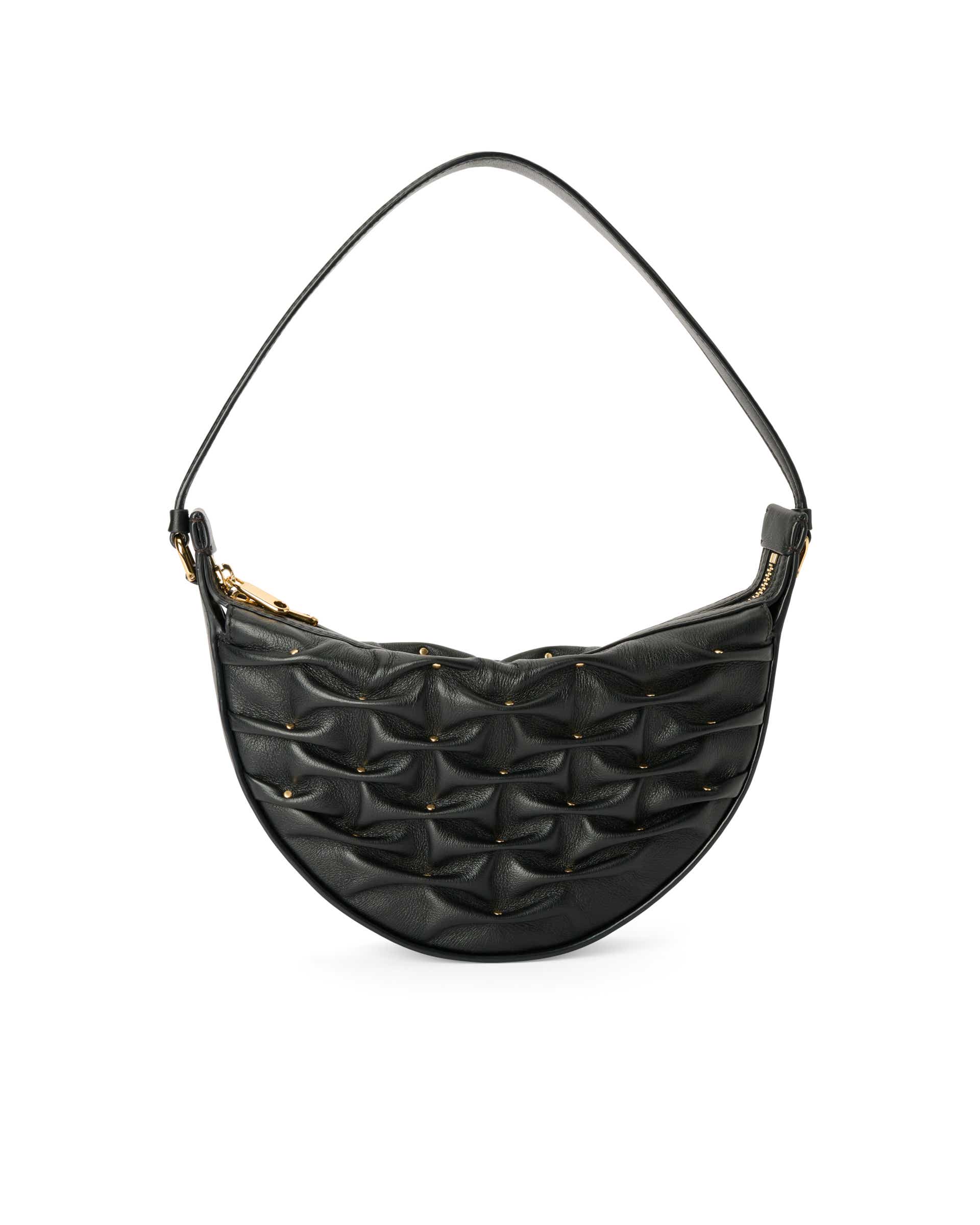 Mala hobo couro ECCO® Fortune Bag - Preto - Back