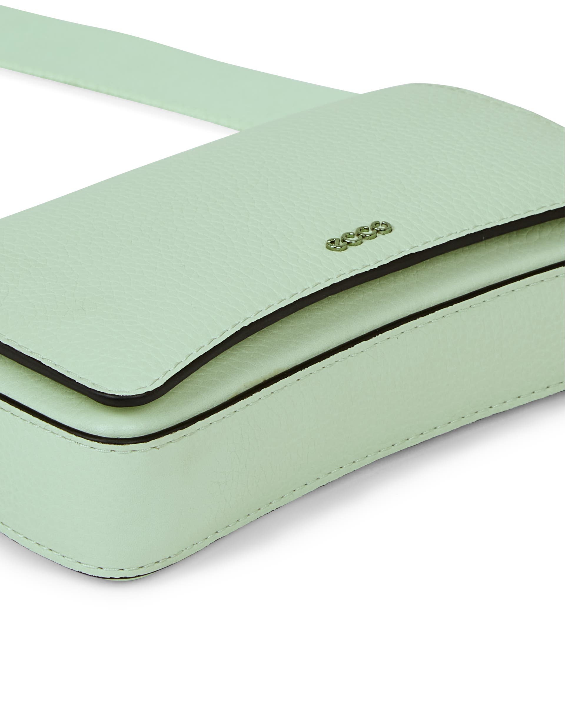 ECCO Pinch Small Pebbled レザークロスボディバッグ - グリーン - Detail-1