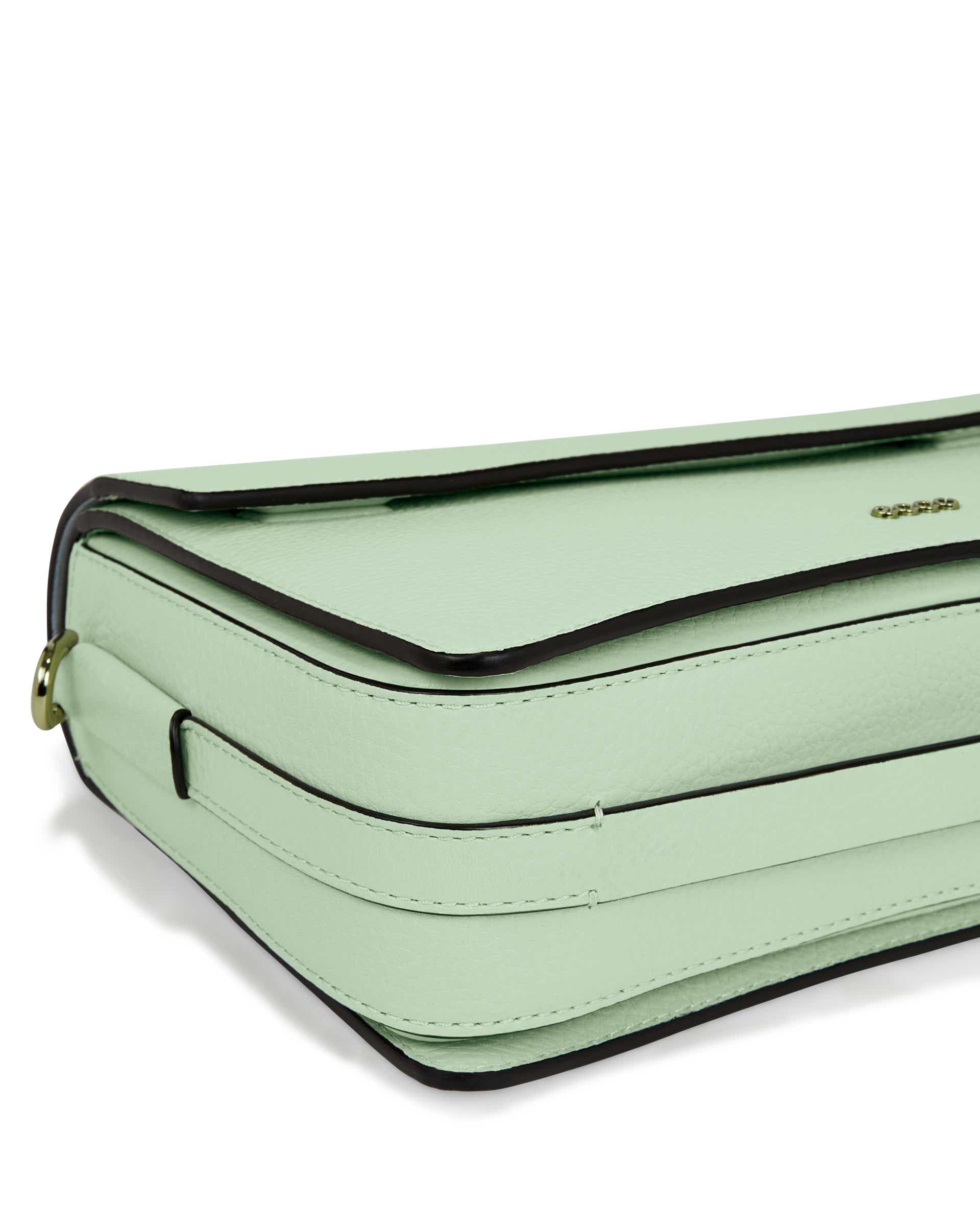 ECCO Pinch Large Pebbled Pop レザーピンチクロスボディバッグ - グリーン - Detail-1