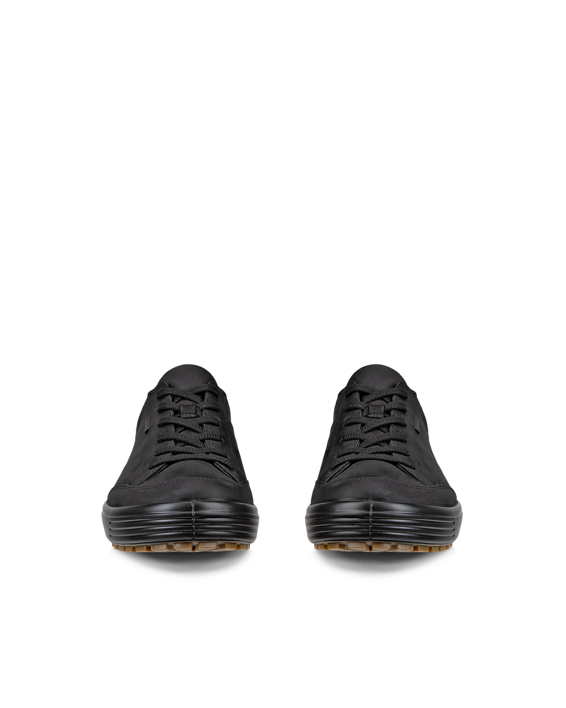 ECCO® Soft 7 Tred sko i vandtæt i nubuck til herrer - Sort - Front pair