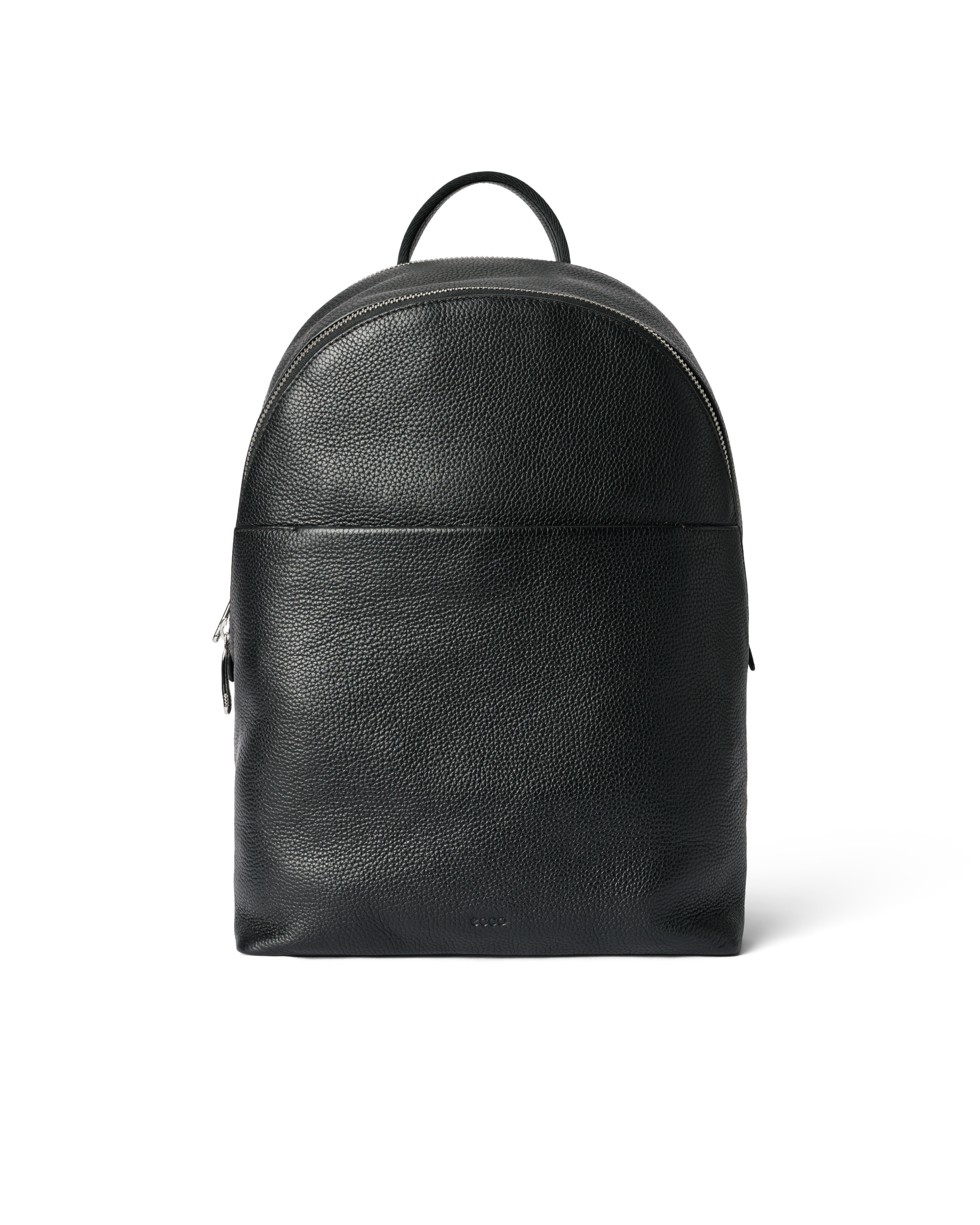 ECCO Round Pack L - Leather Backpack - Black