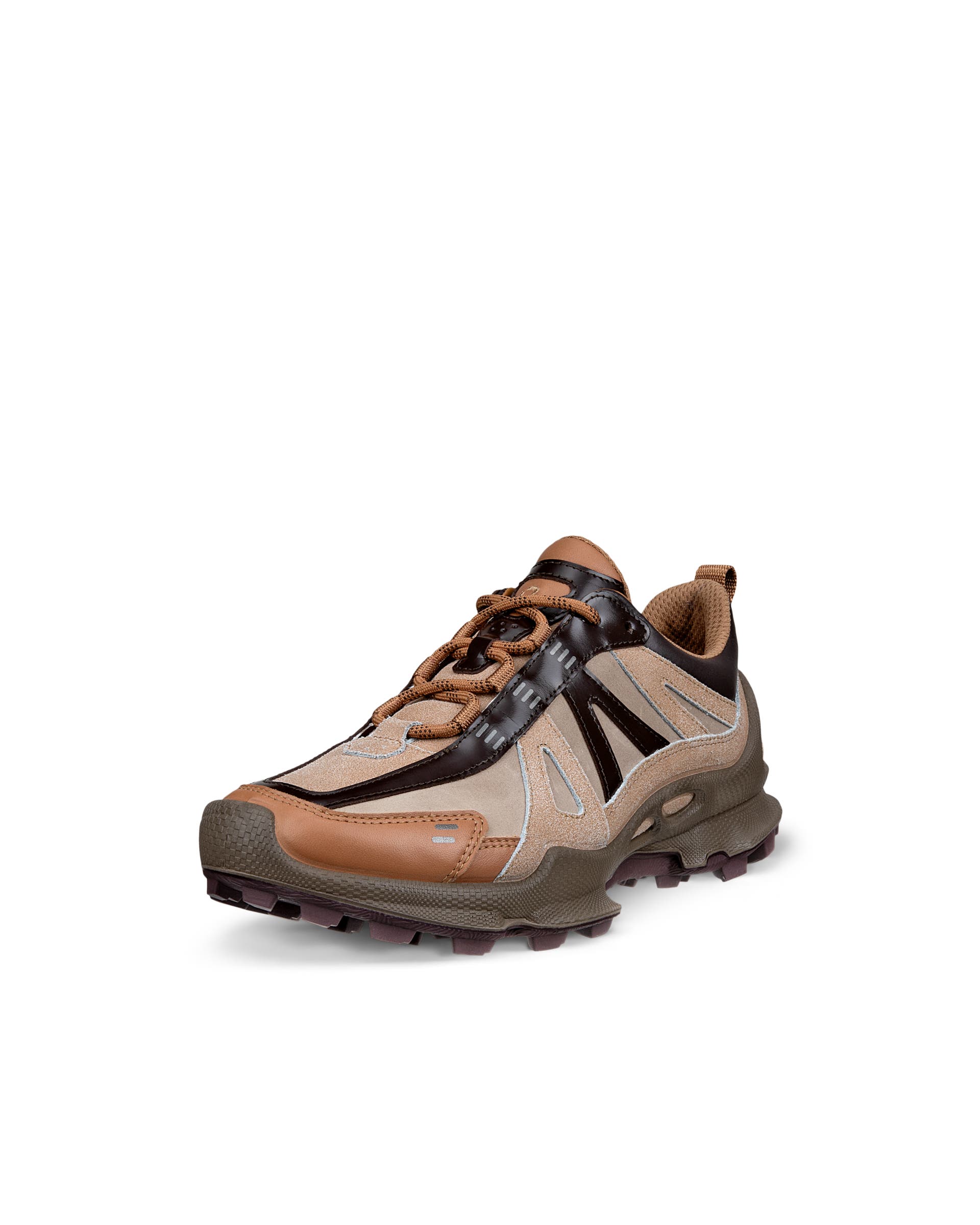 ECCO® BIOM C-Trail baskets de plein air en cuir pour femme - Marron - Main
