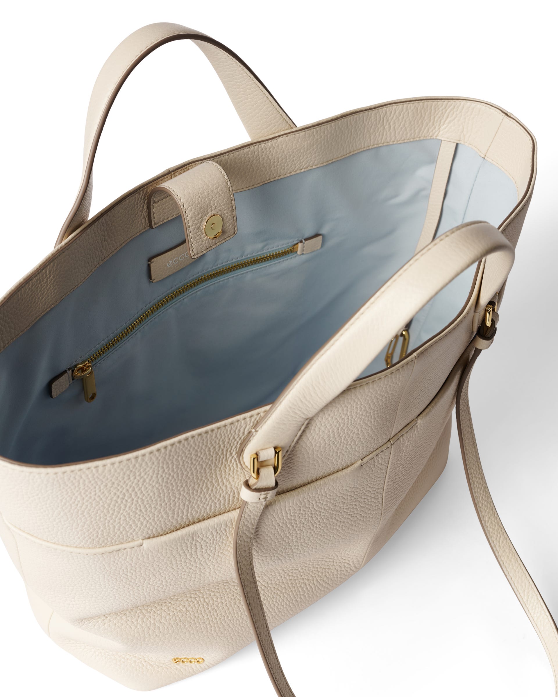 ECCO® Tote bőr bevásárló táska - Bézs - Inside