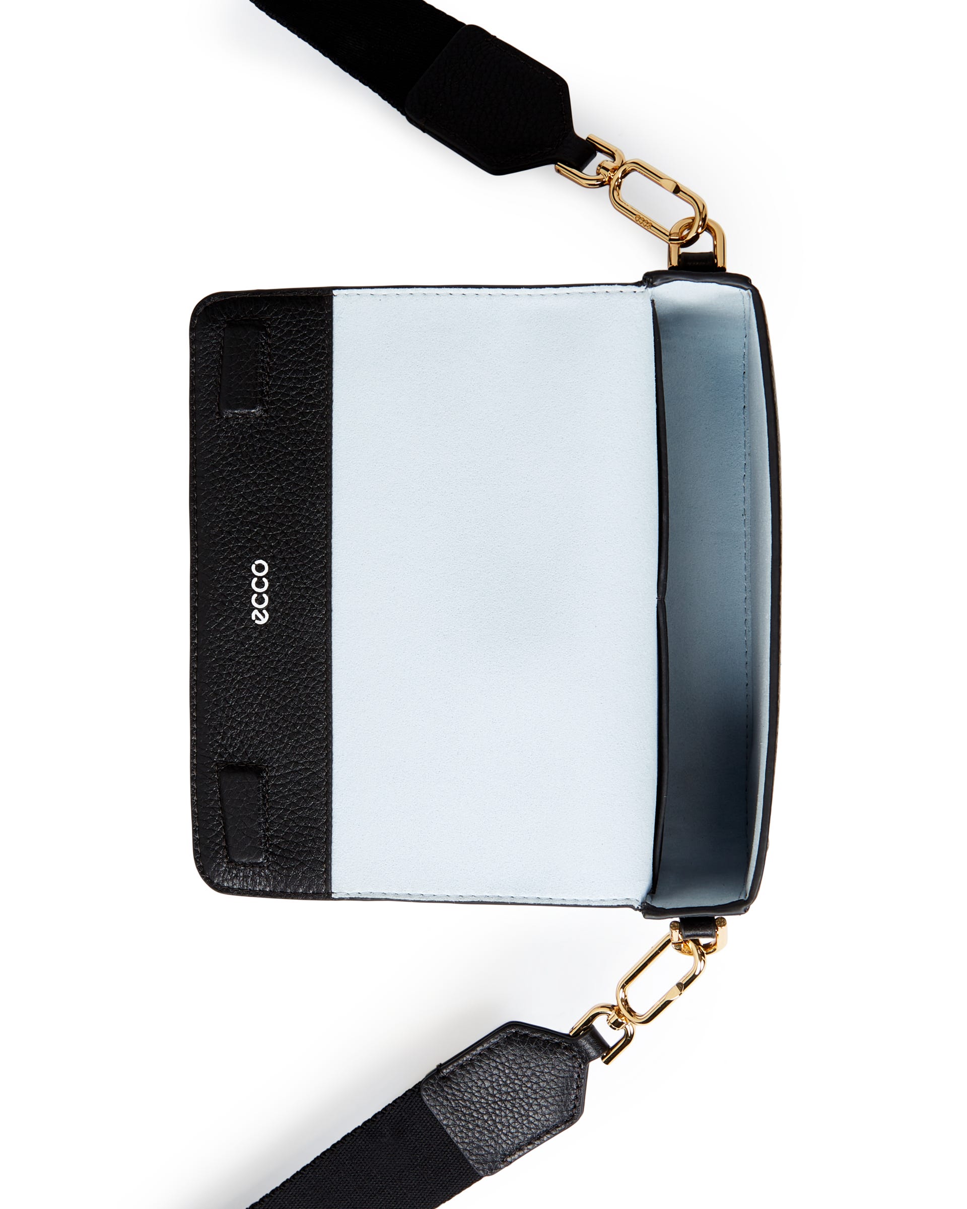 ECCO Pinch Small Pebbled レザークロスボディバッグ | ブラック