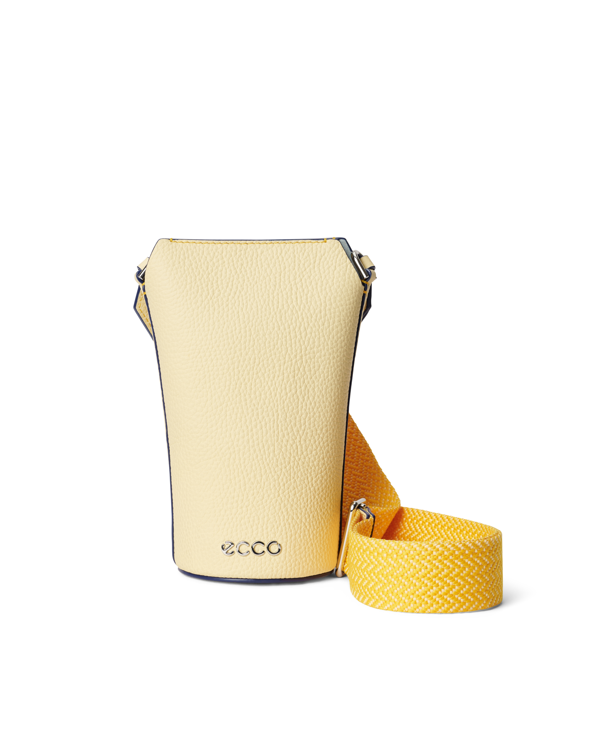 ECCO Pot Bag - Leather Crossbody Bag - Yellow