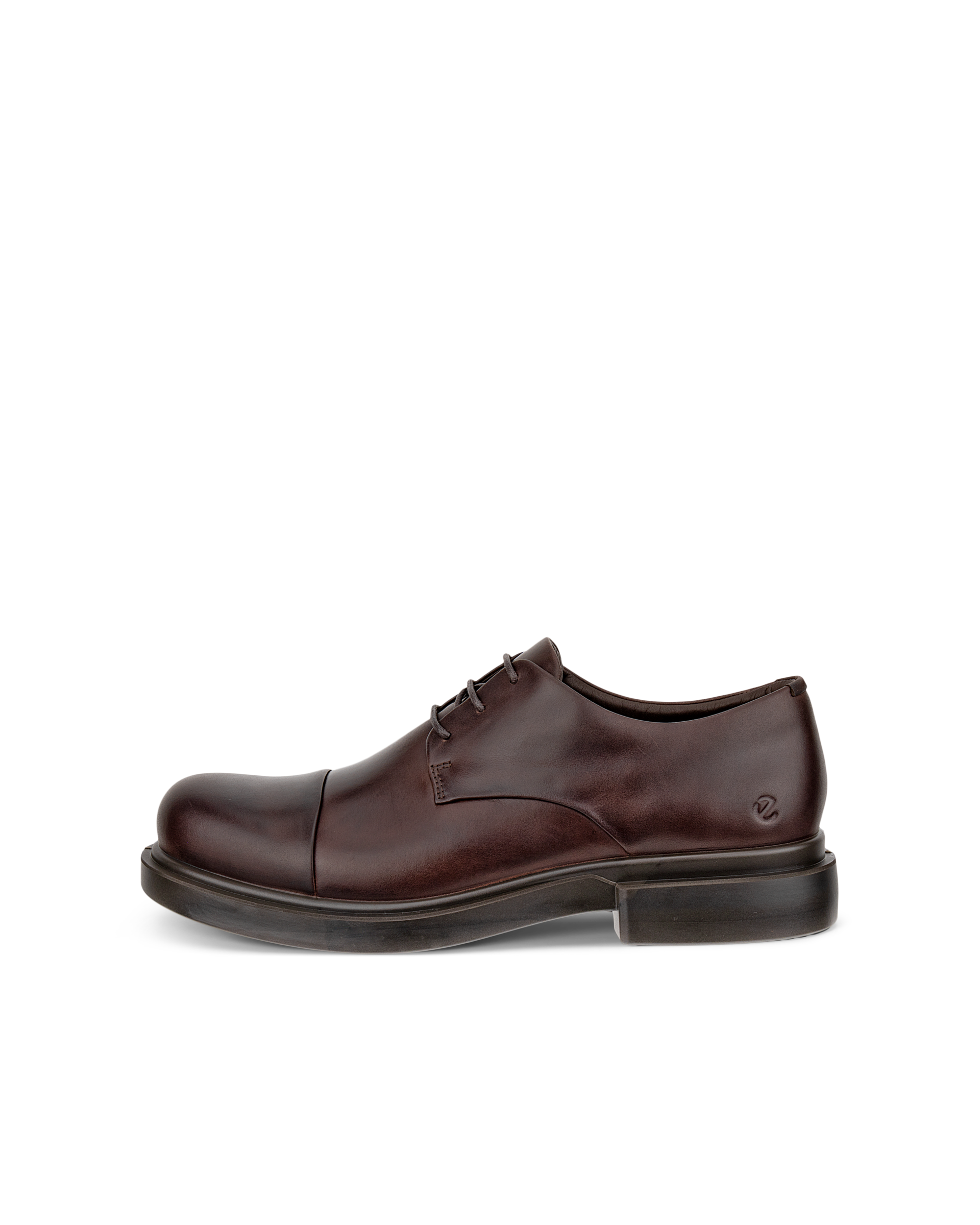 Men's ECCO® Metropole Seoul Suede Derby Shoe - Brown - Outside