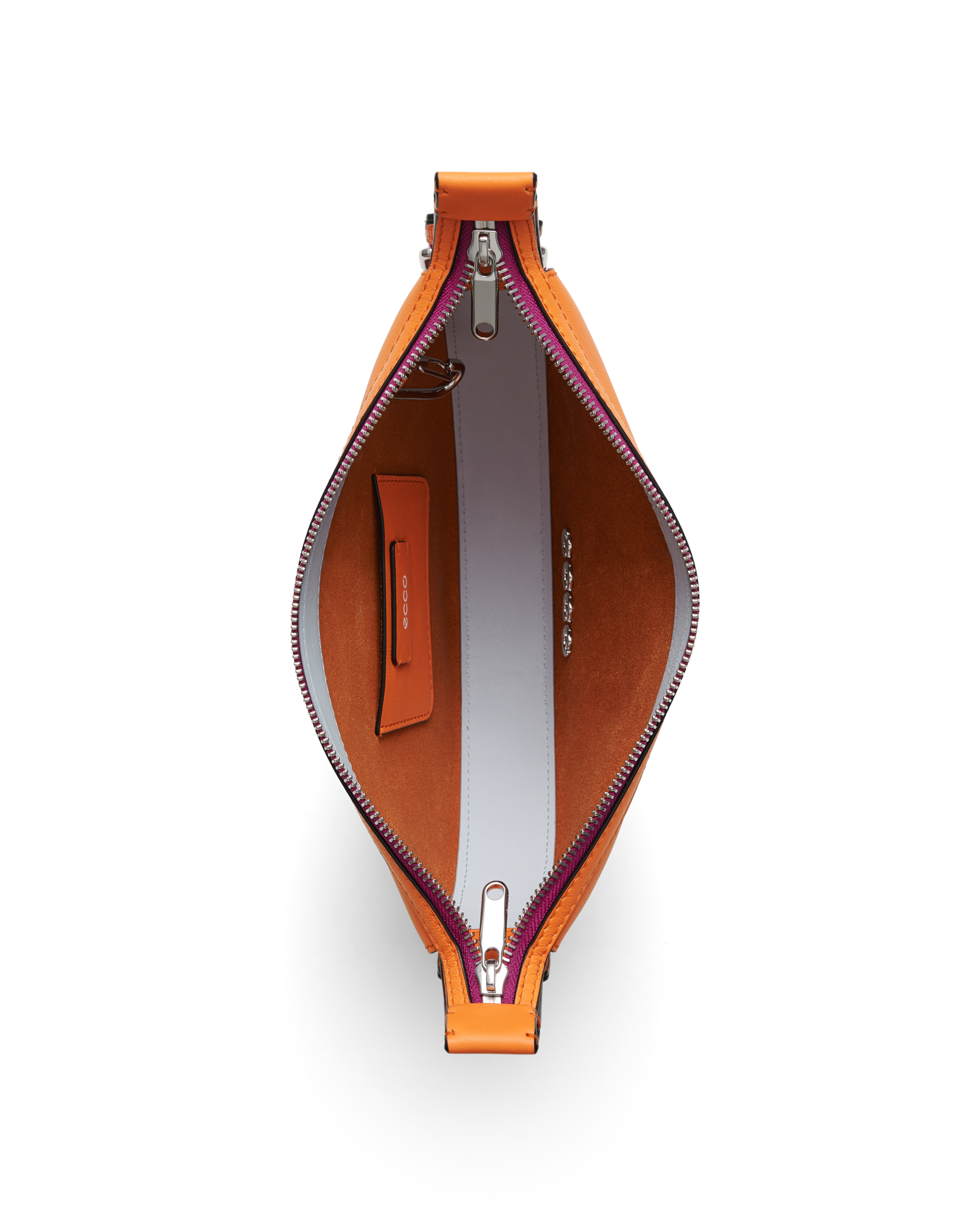 ECCO Fortune Small Soft Smooth レザークロスボディバッグ - オレンジ - Birdeye