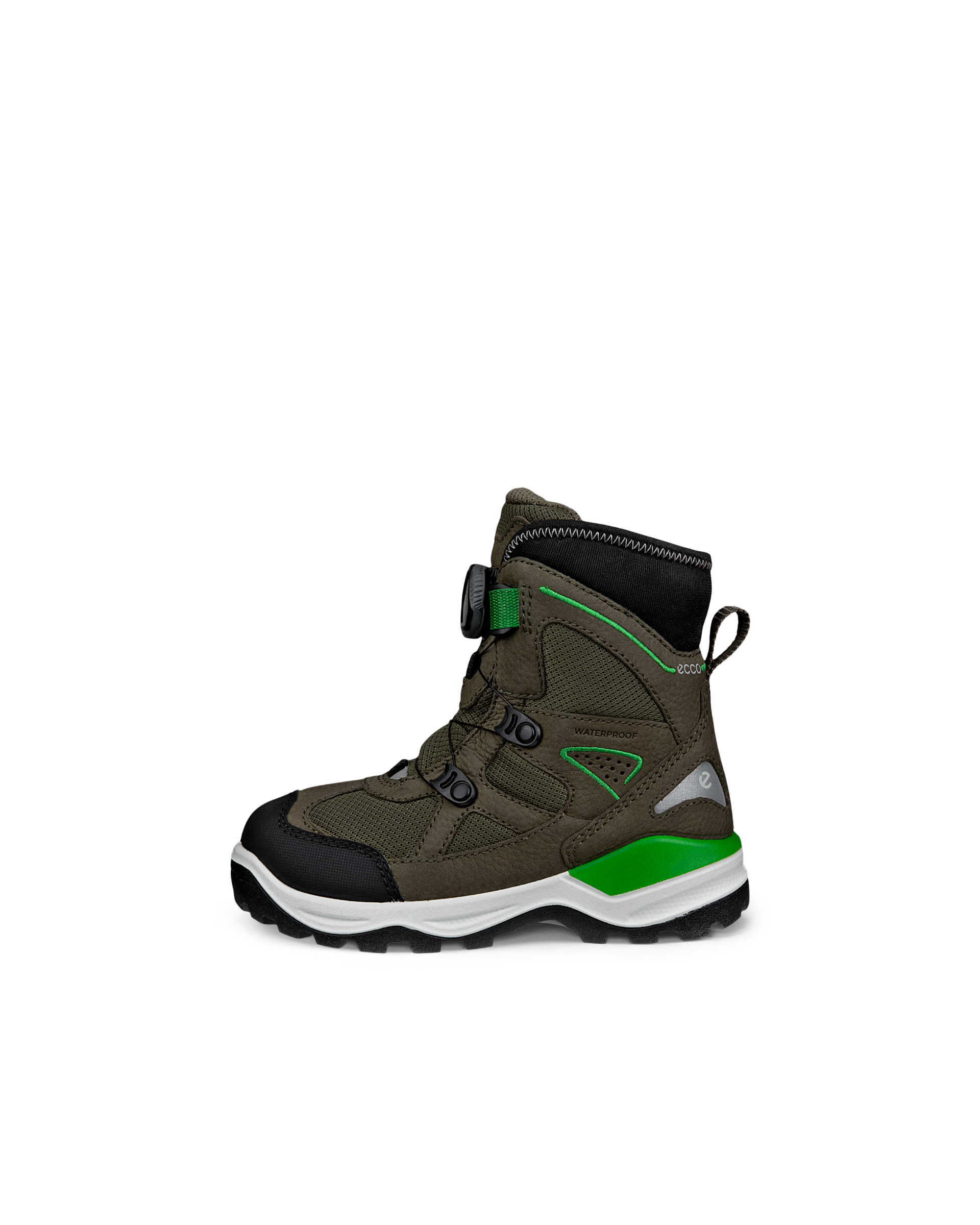ECCO® SNOW MOUNTAIN gyerek vízálló nubuk téli csizma - Zöld - Outside