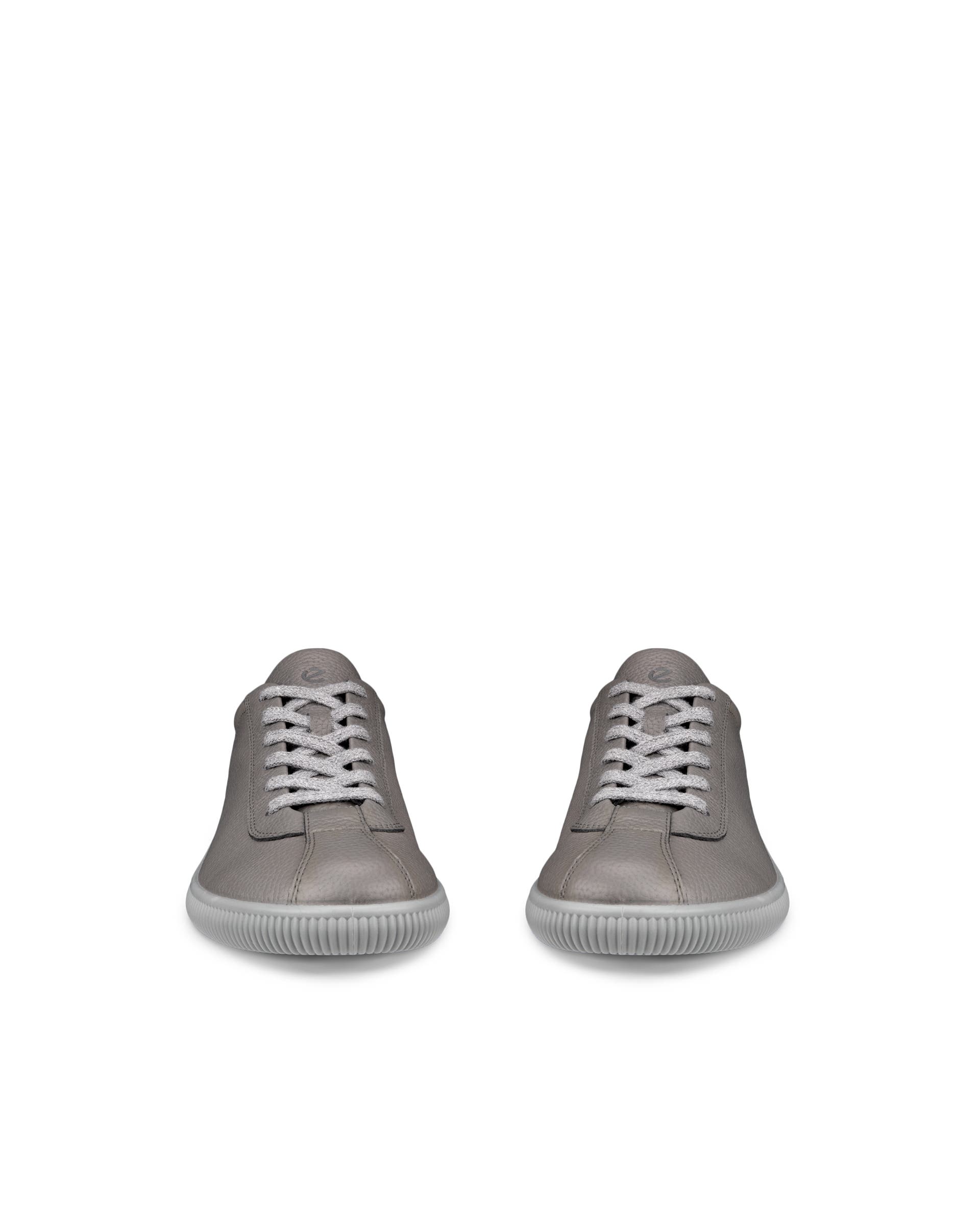 ECCO® Soft Zero Herren Ledersneaker - Grau - Front pair