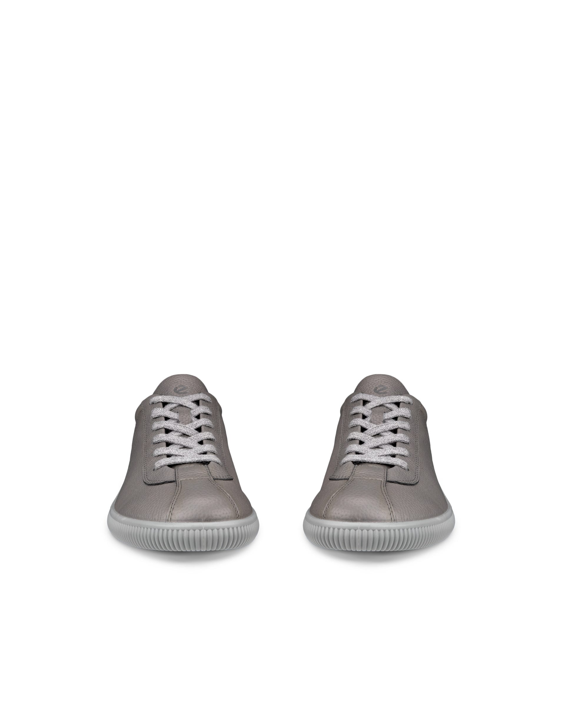 ECCO® Soft Zero Skinnsneaker herr - Grå - Front pair