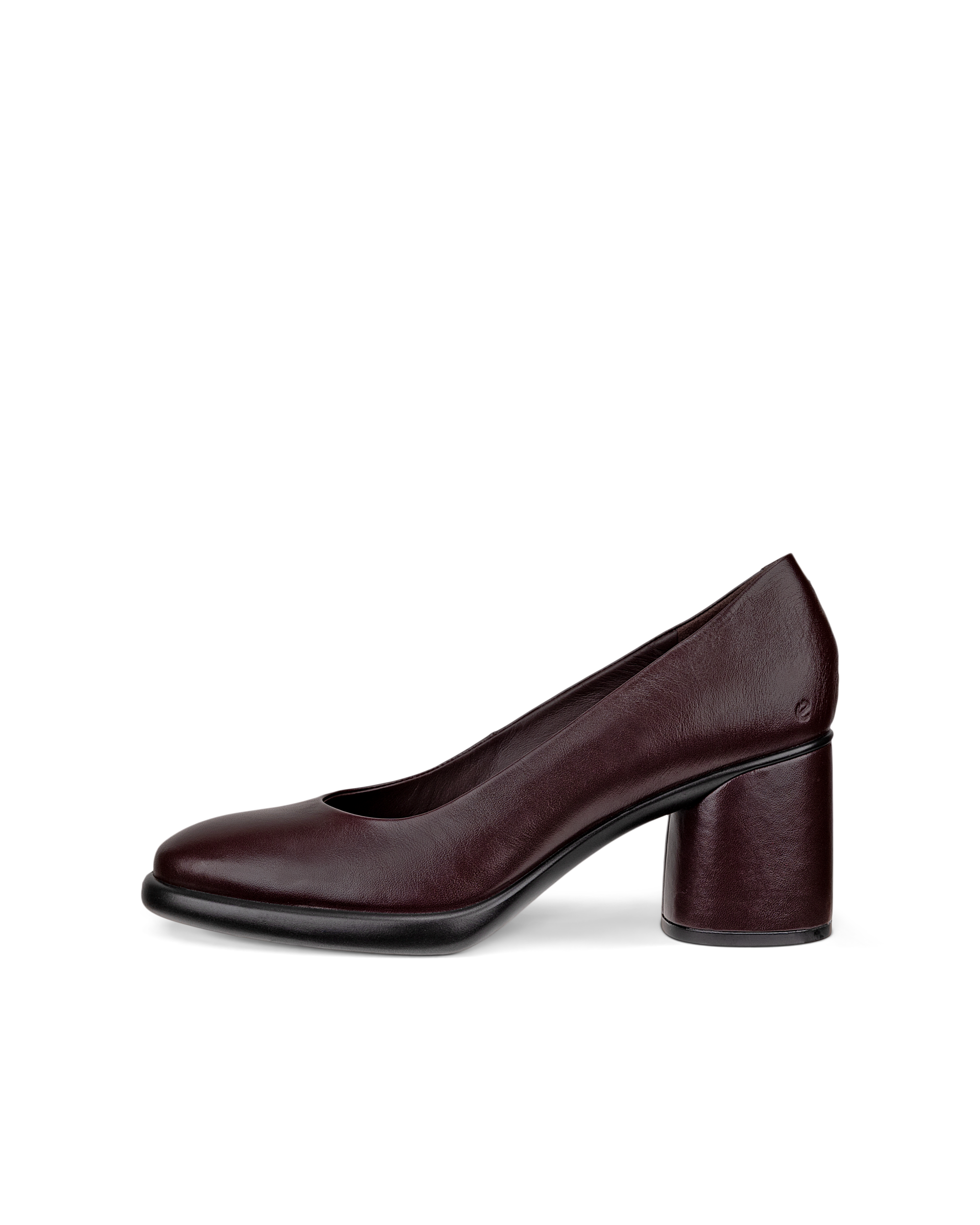 ブラックレザー ハイヒール　本革　ecco ECCO Sculpted LX 35 ウィメンズ レザーブロックヒールパンプス