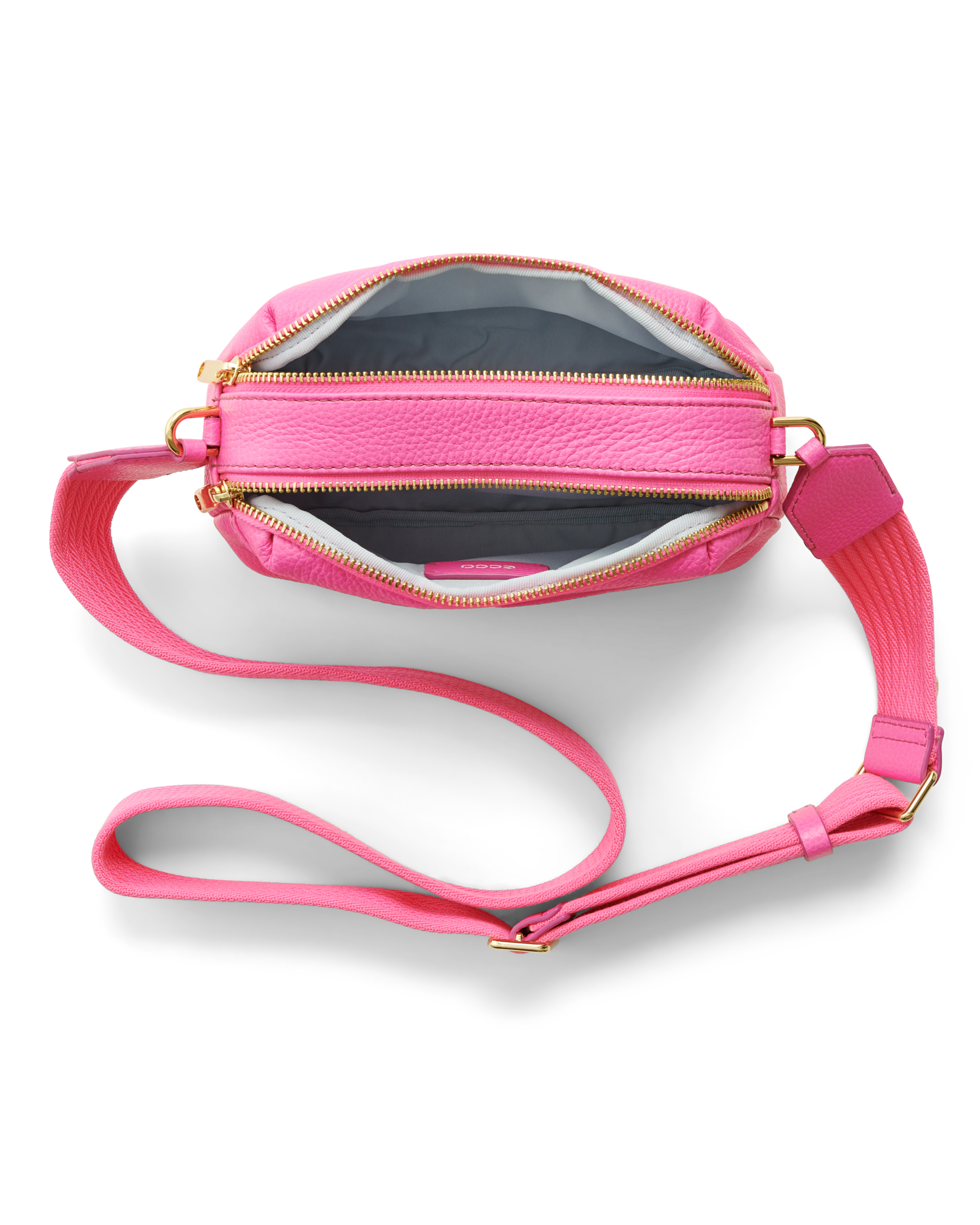 ECCO® Leather Curve Camera Bag | Pink