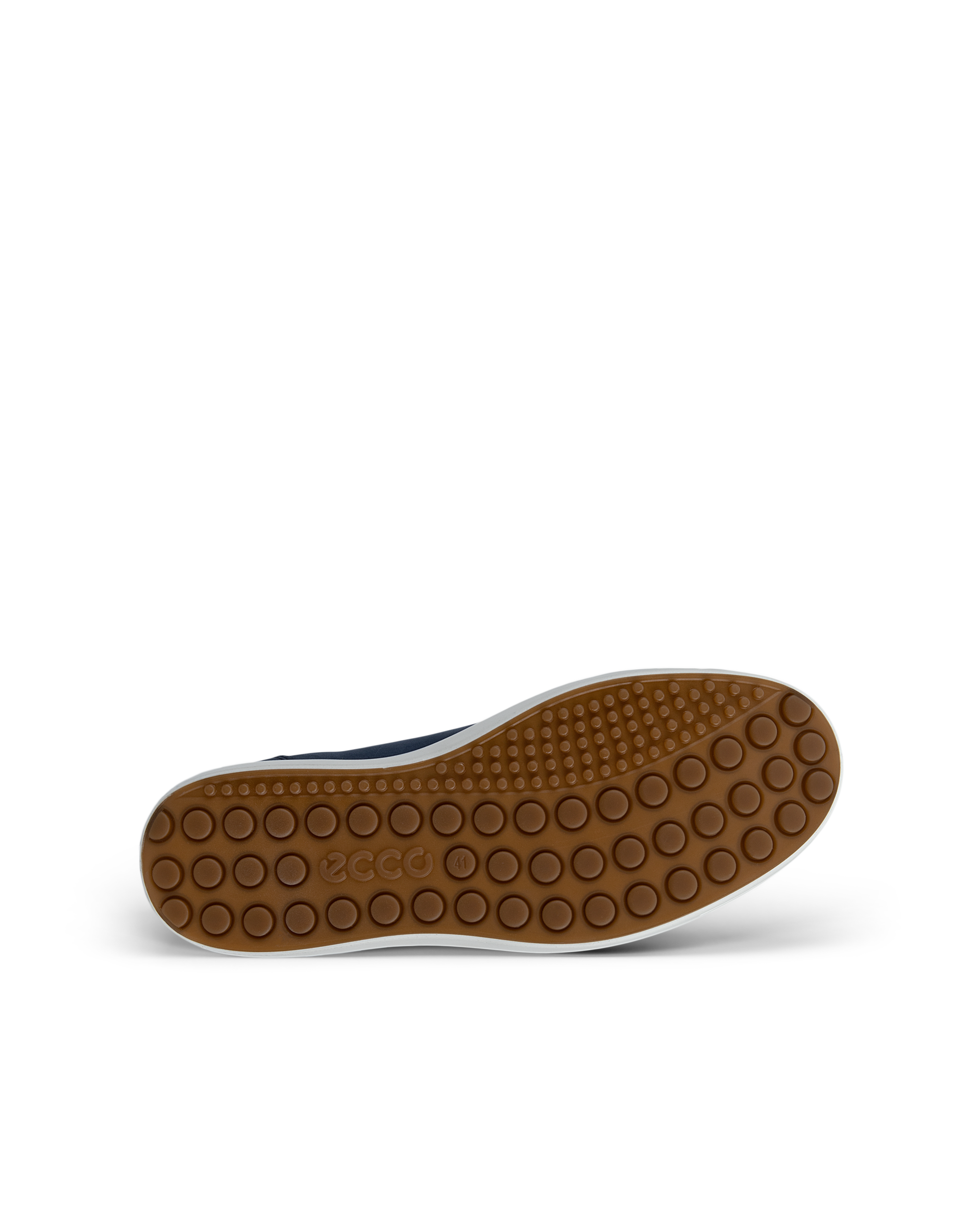 Men's ECCO® Soft 7 Nubuck Trainer - Blue - Sole