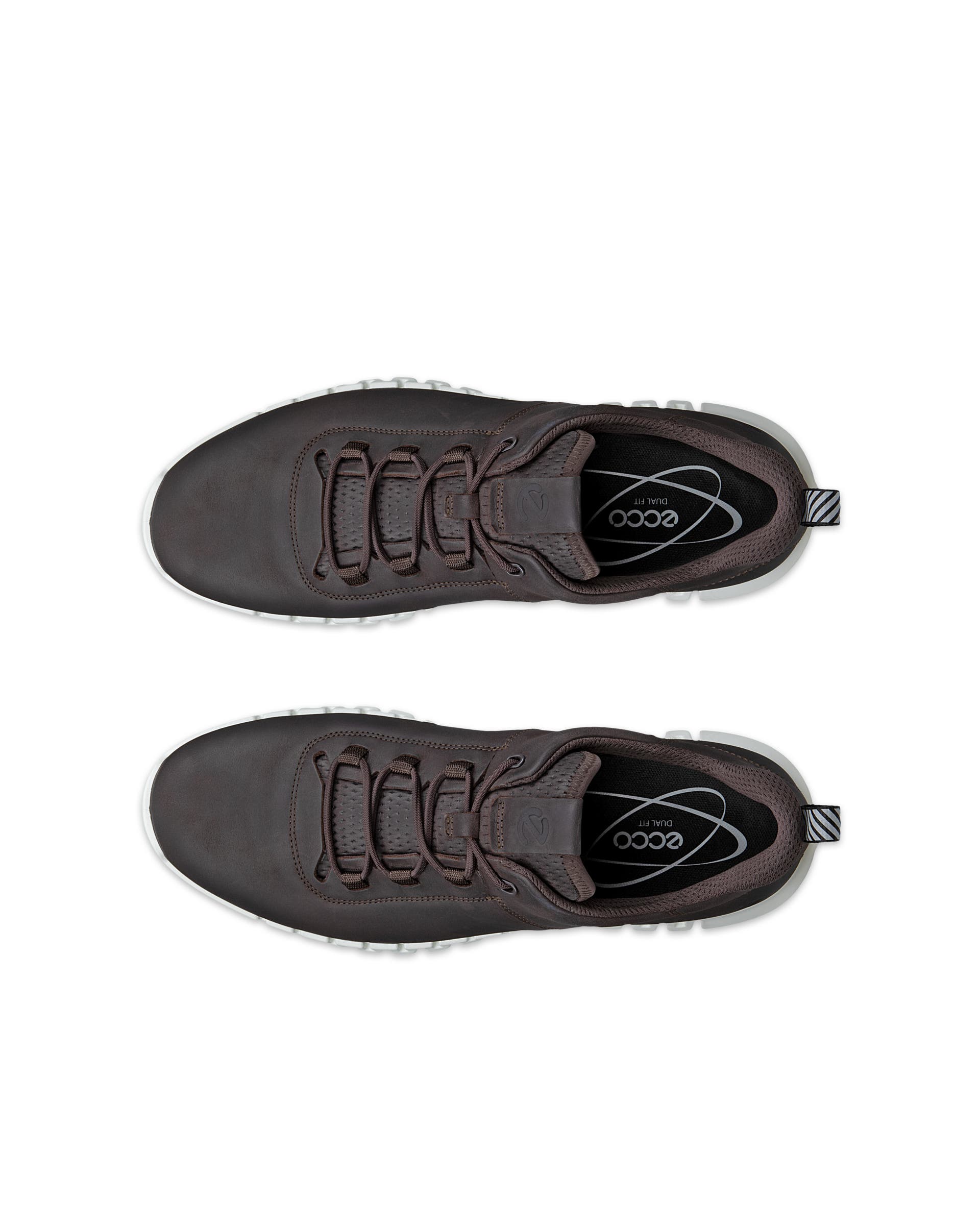 ECCO® Gruuv Herren Sneaker aus Nubukleder - Braun - Top left pair