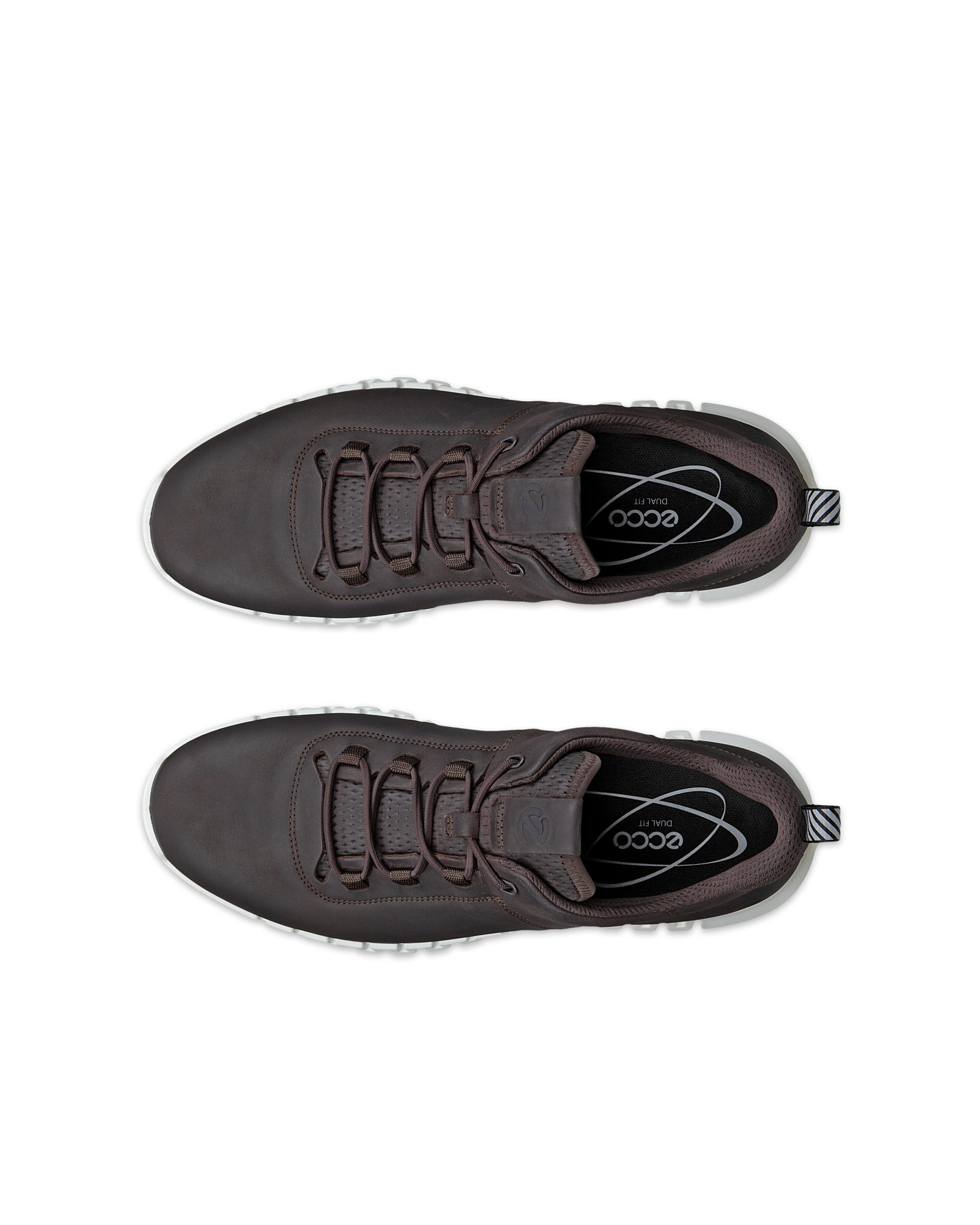 ECCO® Gruuv Herren Sneaker aus Nubukleder - Braun - Top left pair