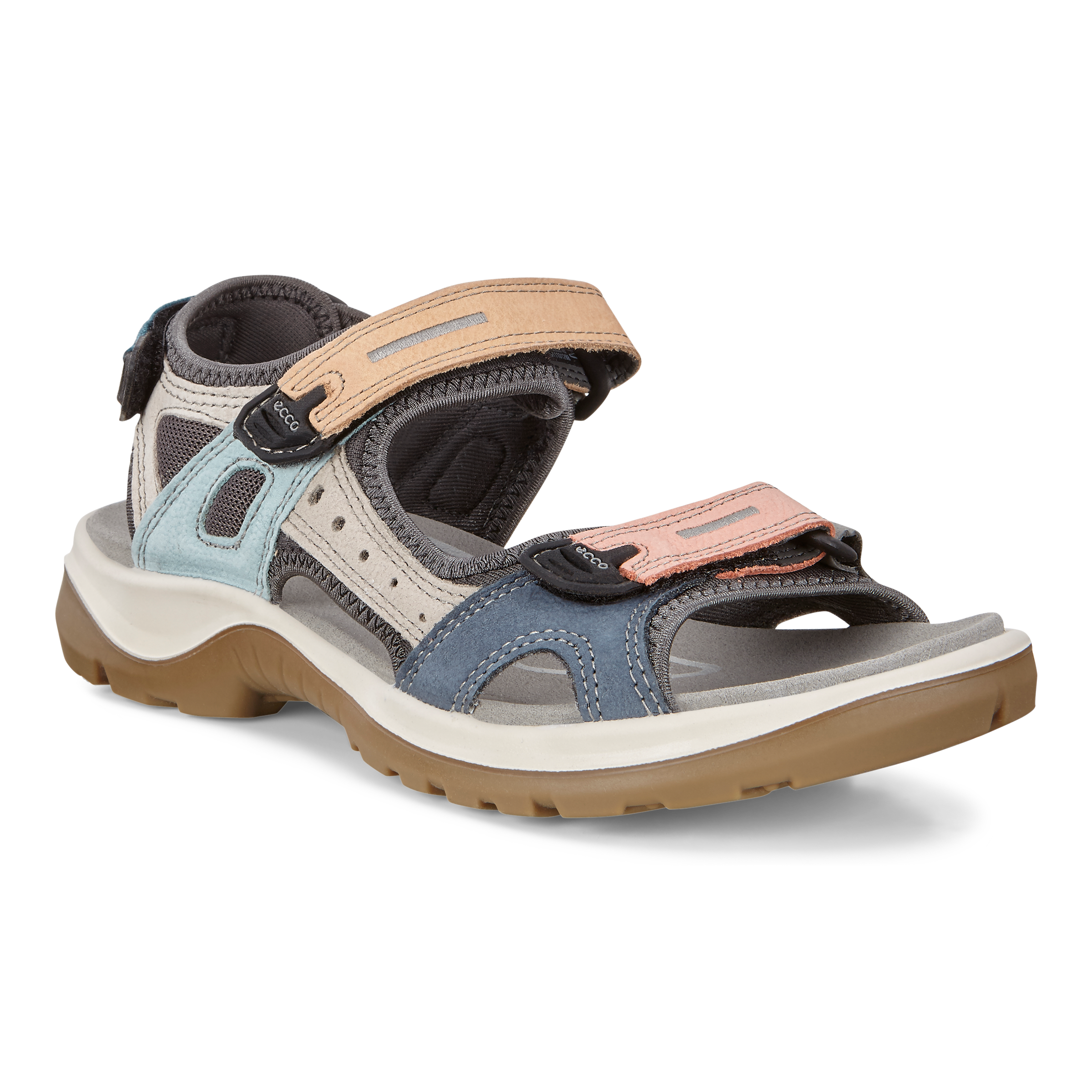 ECCO Offroad ウィメンズ レザーハイキングサンダル | マルチカラー