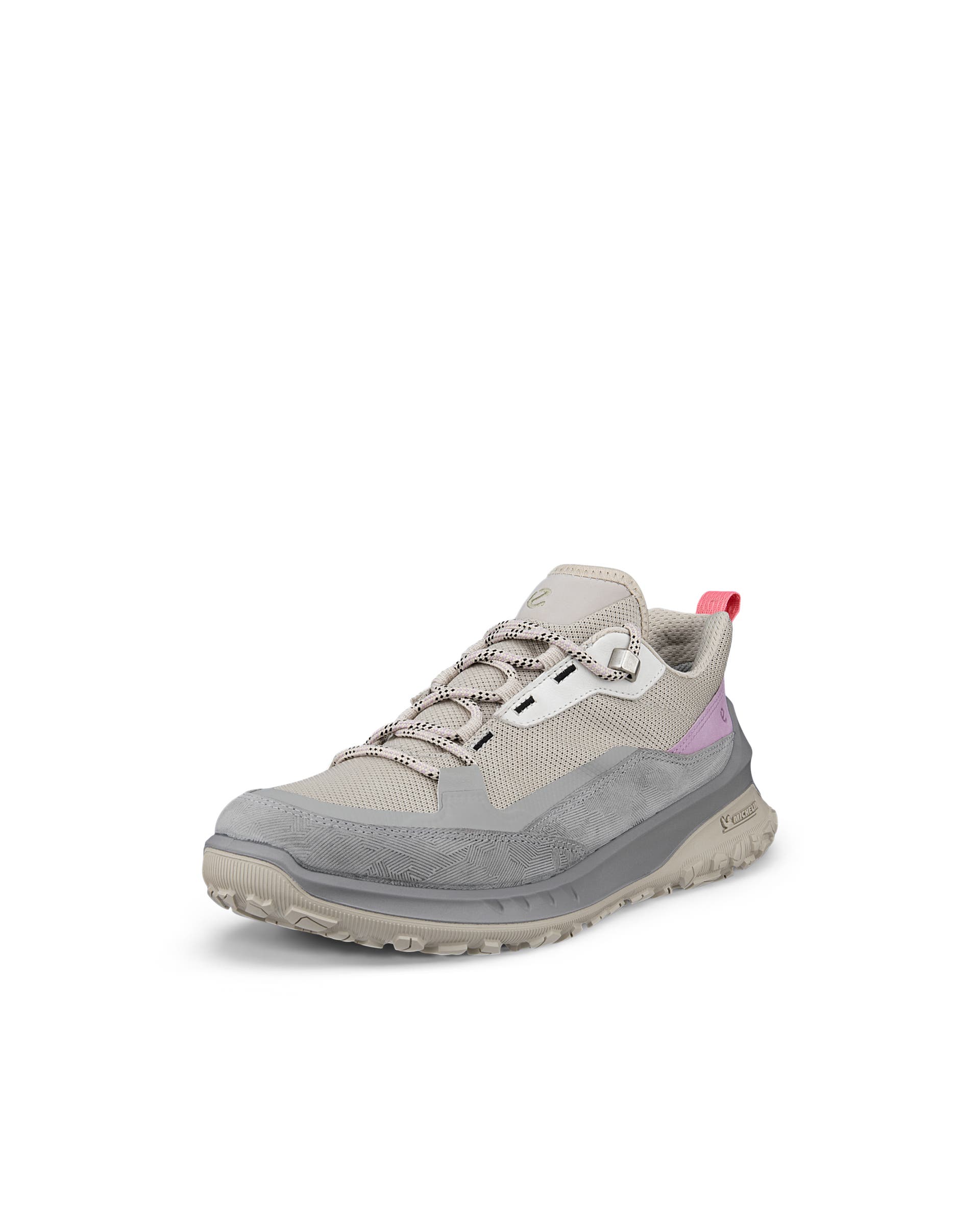 Women's ECCO® ULT-TRN Nubuck Waterproof Hiking Shoe - Grey - Main