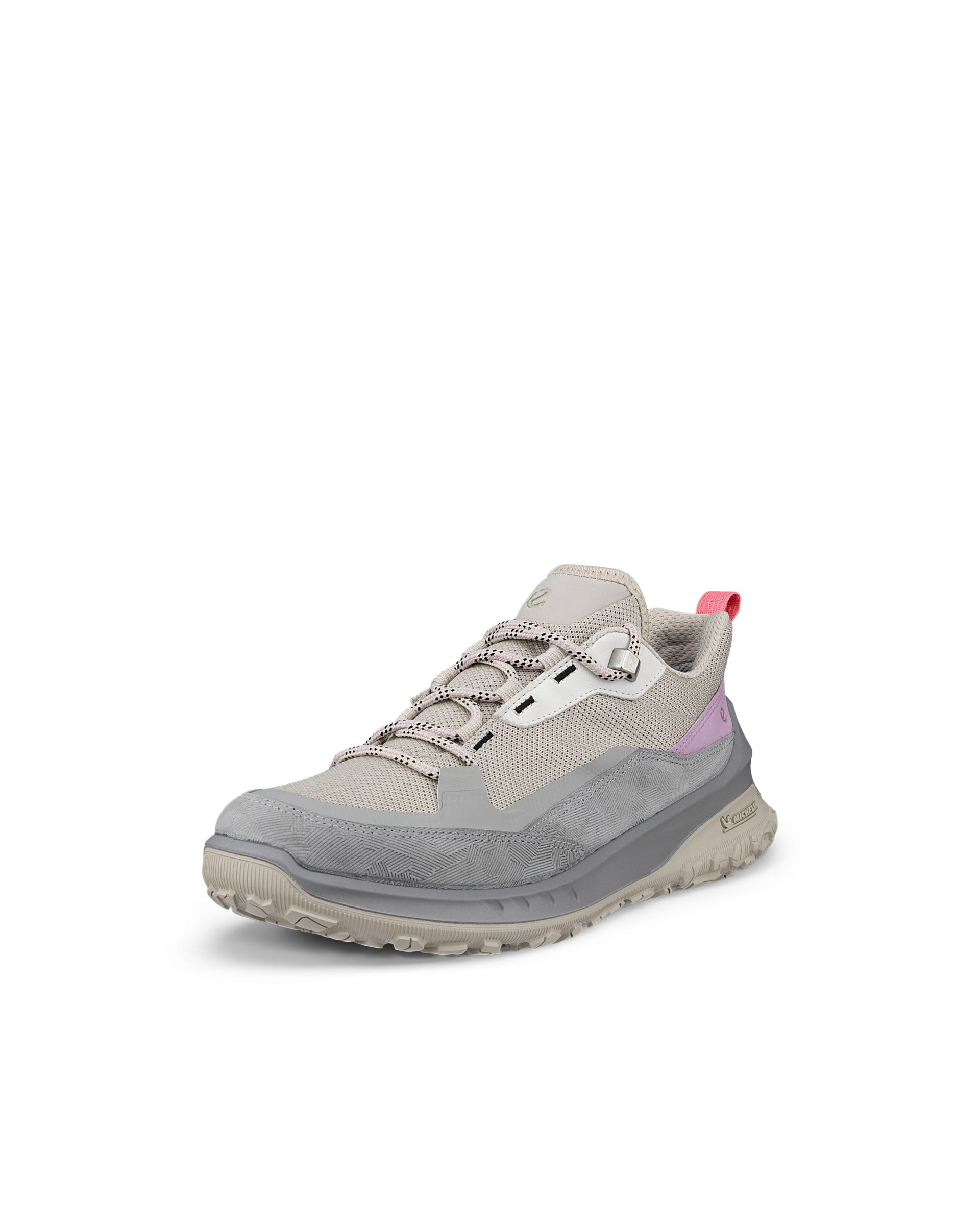 Women's ECCO® ULT-TRN Nubuck Waterproof Hiking Shoe - Grey - Main