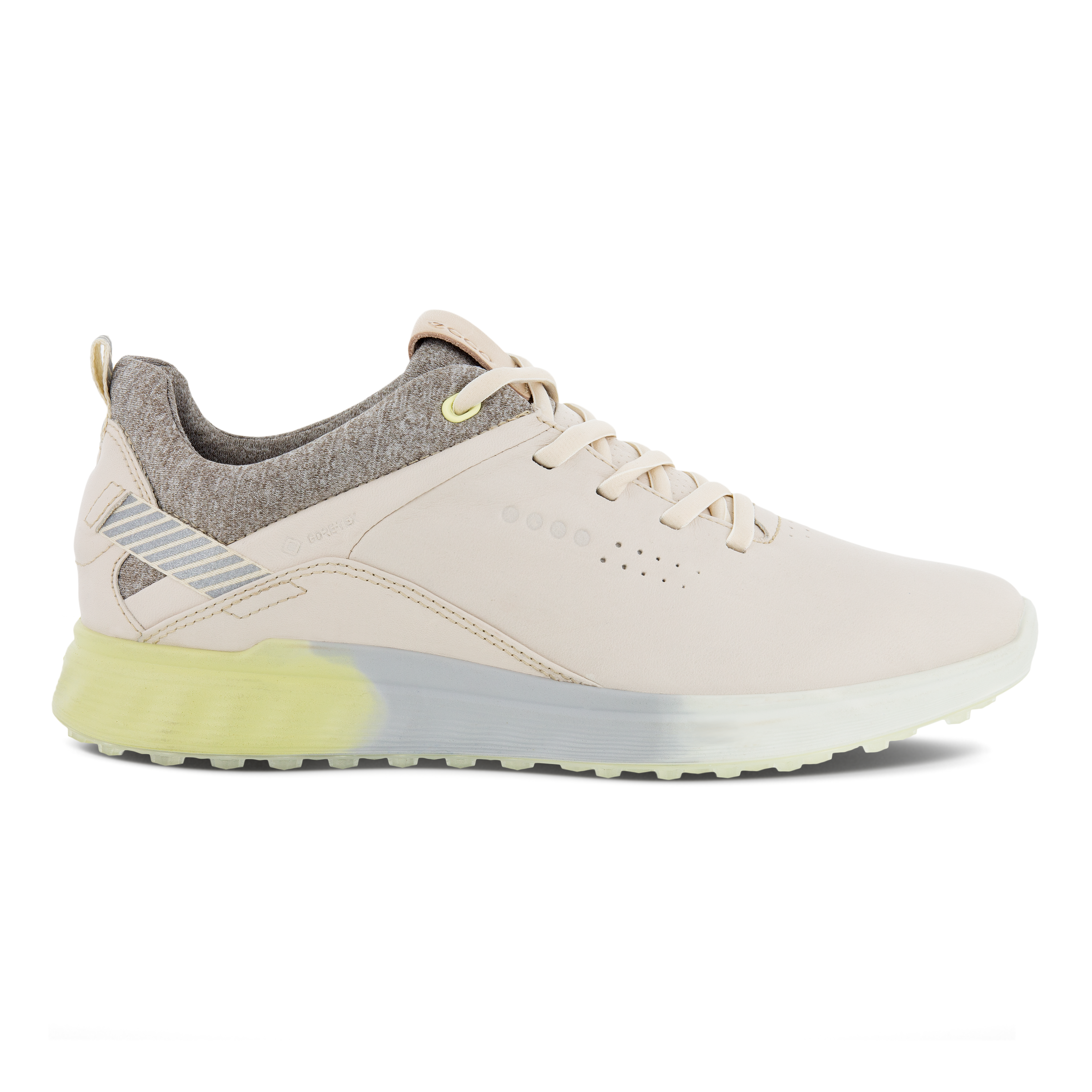 Ladies ECCO® Golf S-Three Leather Gore-Tex Shoe | White Ladies ECCO® Golf S-Three Leather Gore-Tex Shoe | White