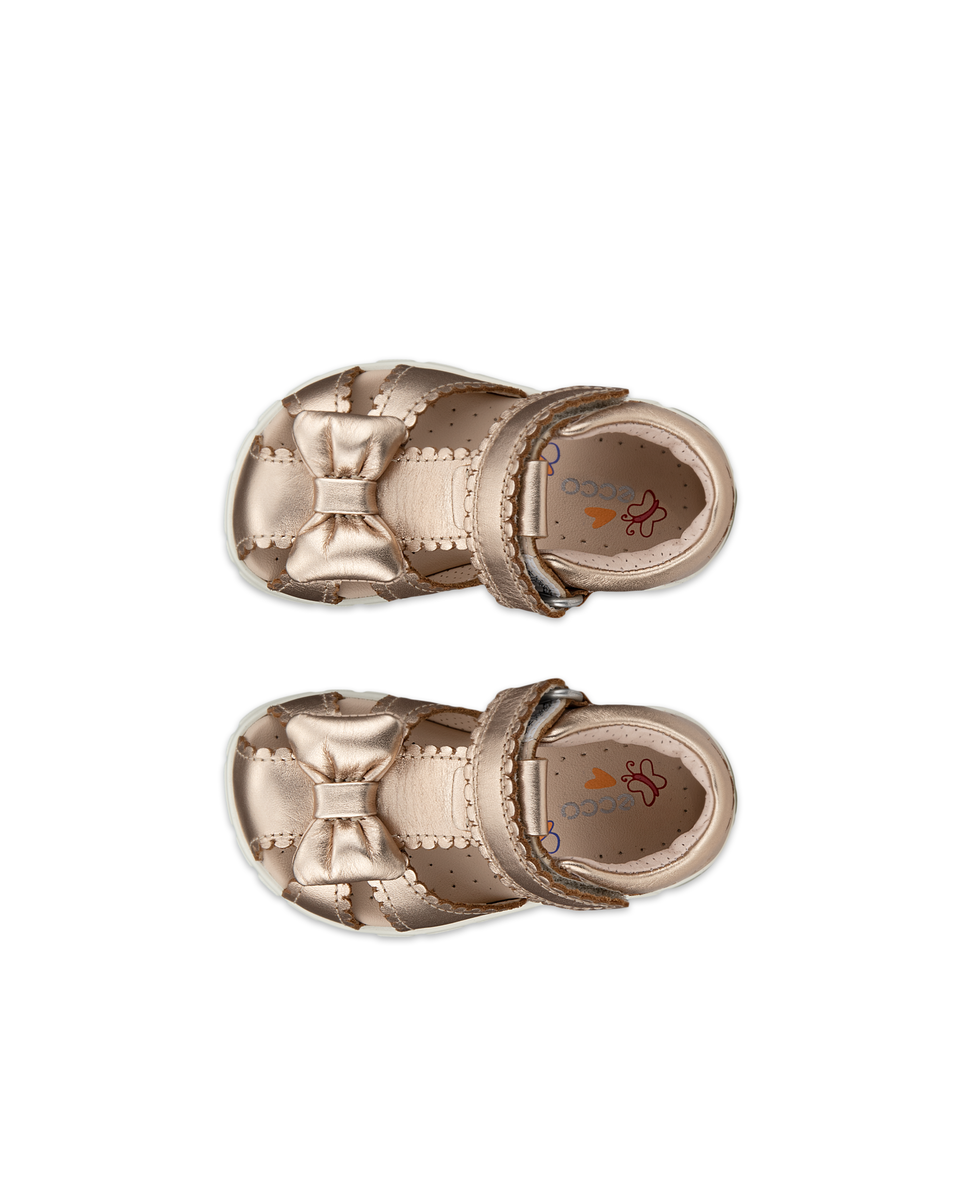 ECCO MINI STRIDE SANDAL — Gold
