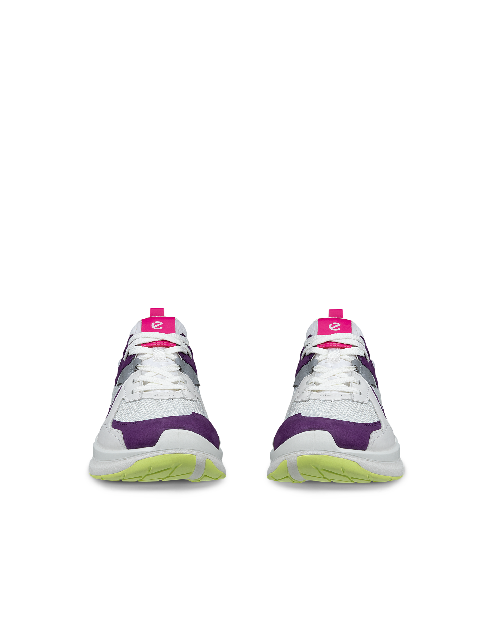 ECCO® BIOM 2.2 Damen Sneaker aus Nubukleder - Weiß - Front pair