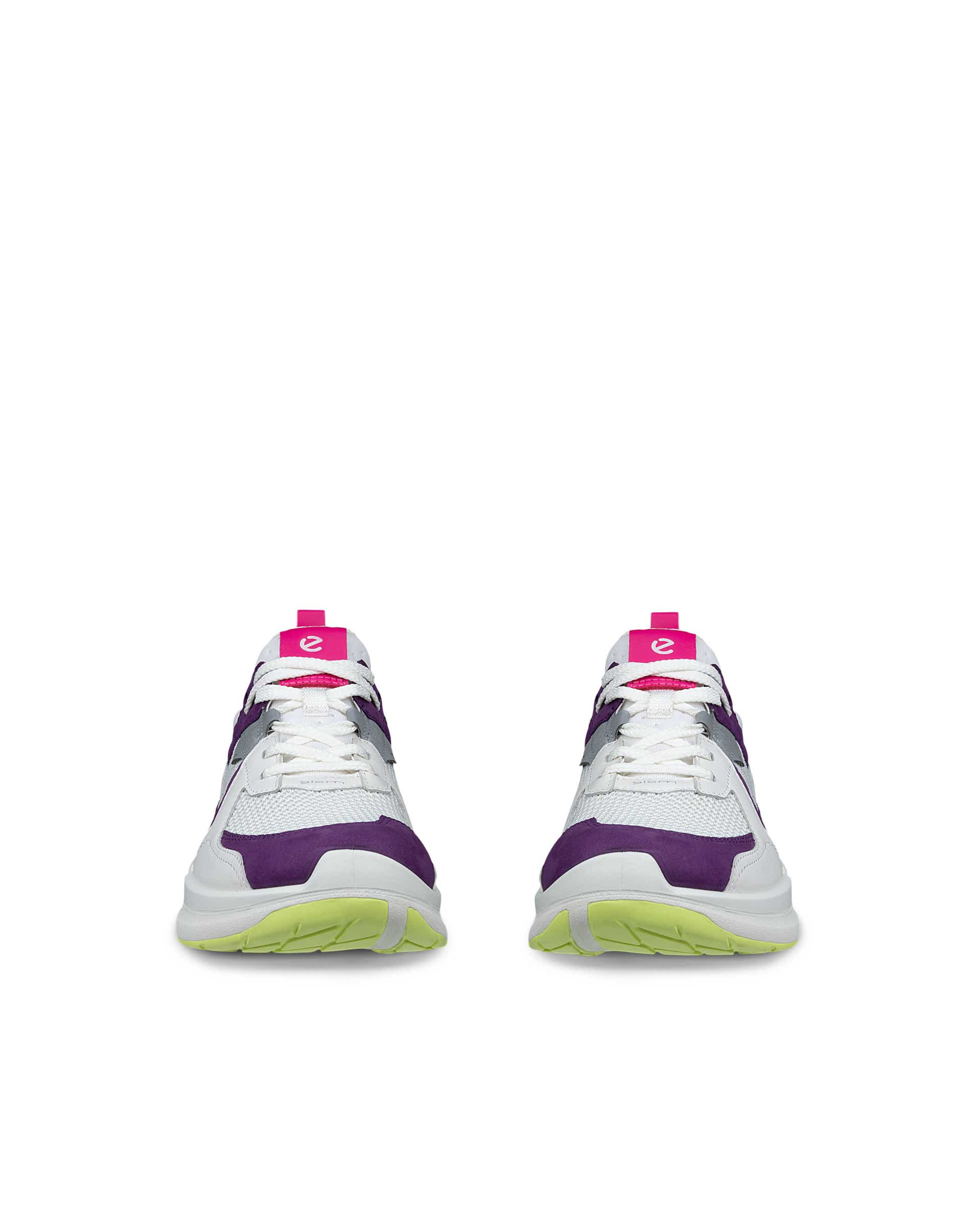 Women's ECCO® BIOM 2.2 Nubuck Trainer - White - Front pair