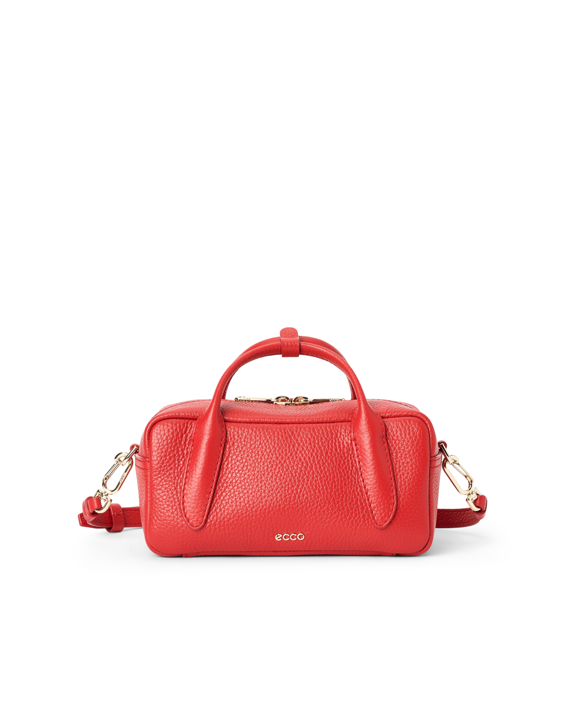 ECCO Bowling Bag S - Women's Leather Bowling Bag - Red